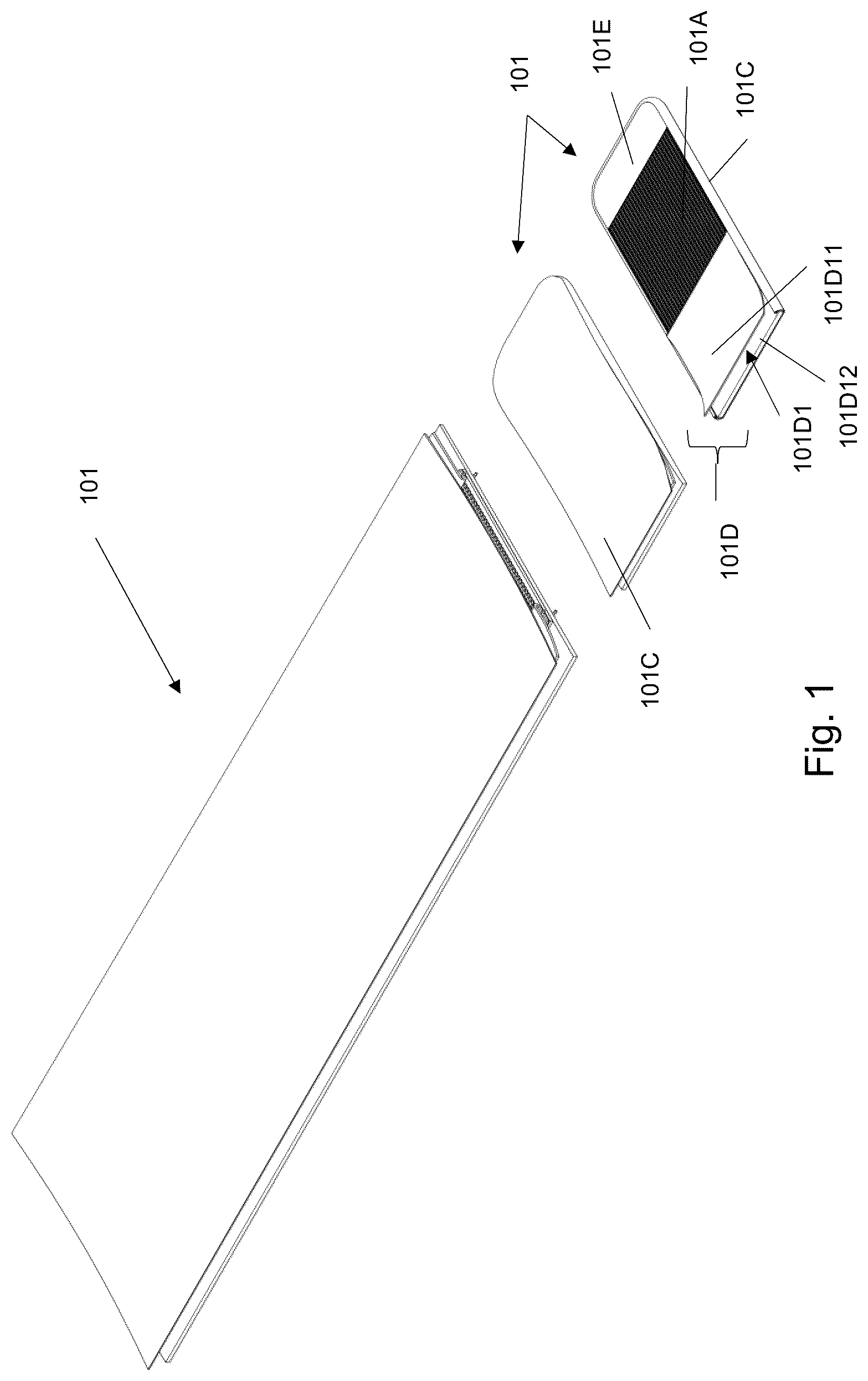 Patent US12396492 Figure 1 – Fastener for garment