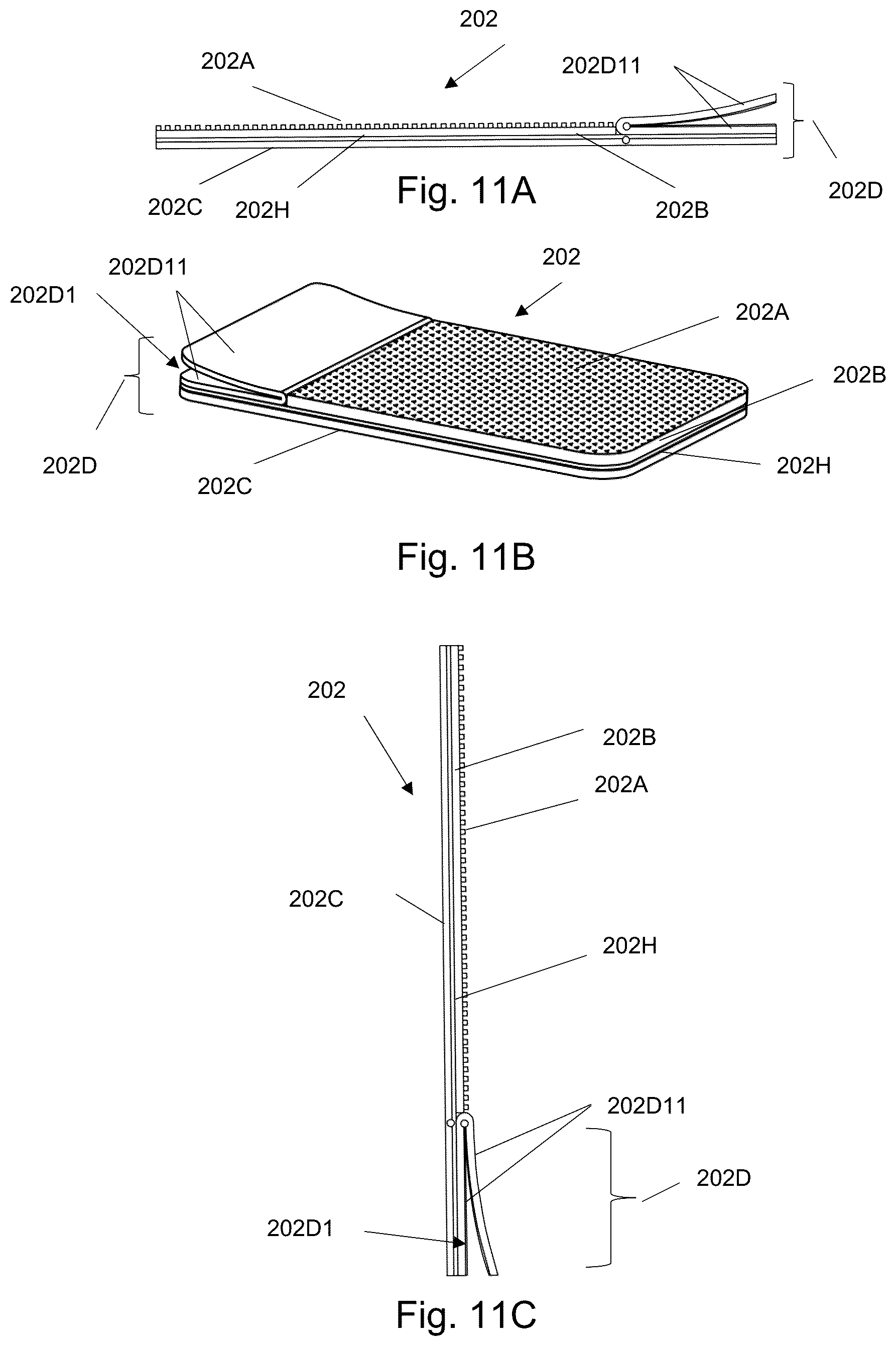 Patent US12396492 Figure 11 – Fastener for garment