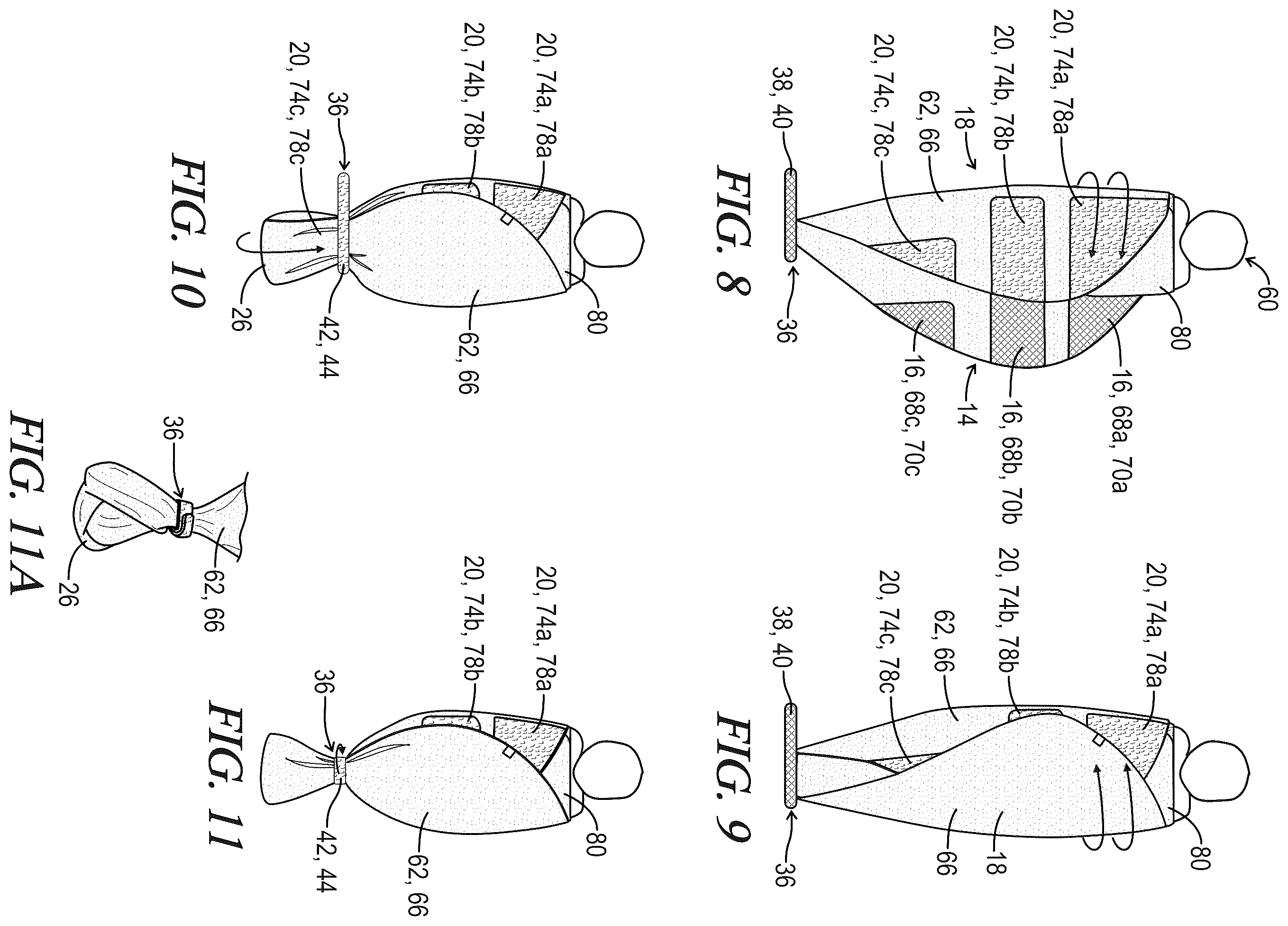 Patent US12396493 Figure 5 – Swaddle blanket