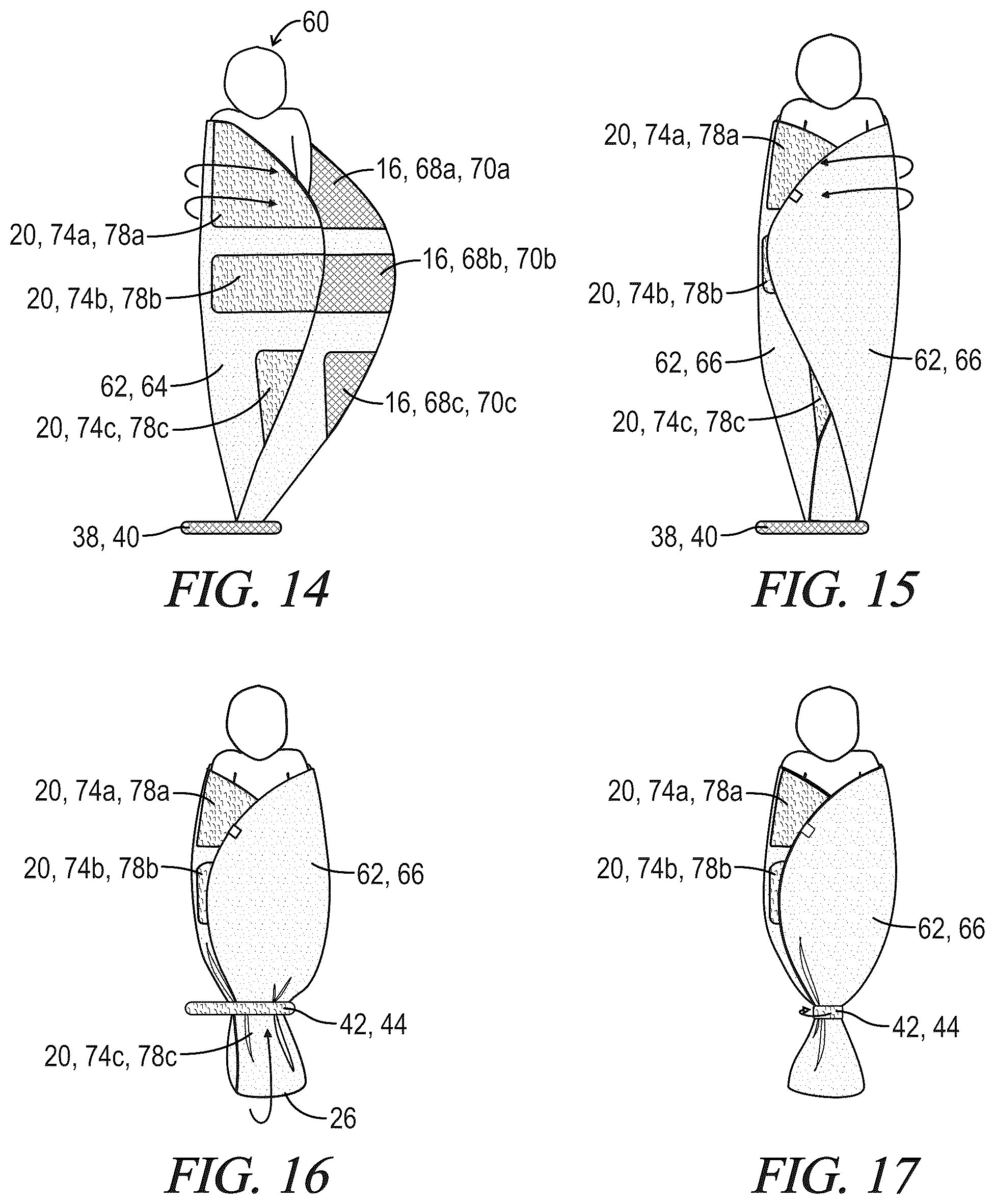 Patent US12396493 Figure 7 – Swaddle blanket