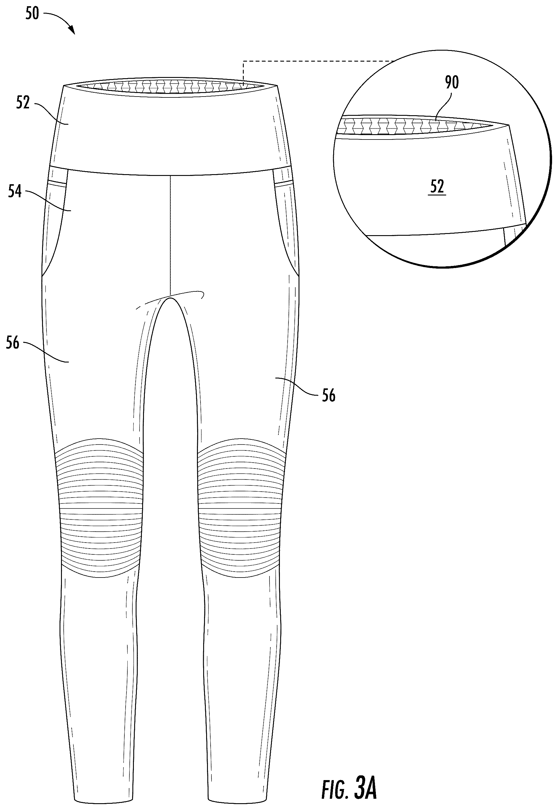 Patent US12396494 Figure 6 – Apparel with multi-layer fabric panel