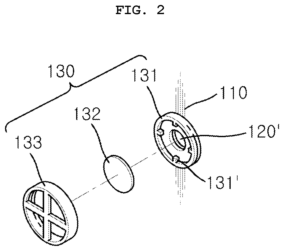 Patent US12396499 Figure 2 – Transparent mask equipped with oxygen supply means
