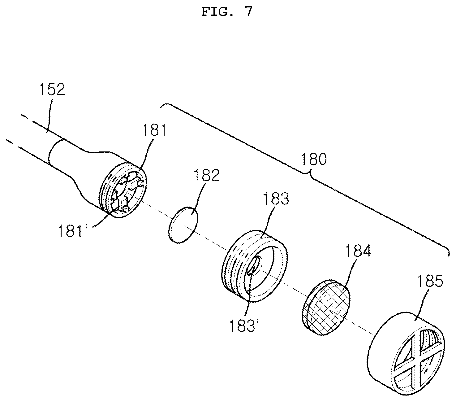 Patent US12396499 Figure 7 – Transparent mask equipped with oxygen supply means