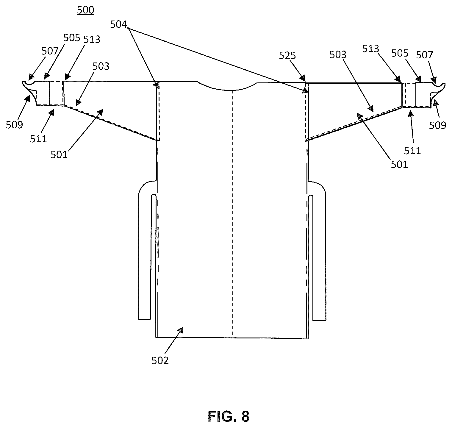 Patent US12396500 Figure 9 – Fluid management system, apparatus for making fluid management system and method of manufacturing fluid management system