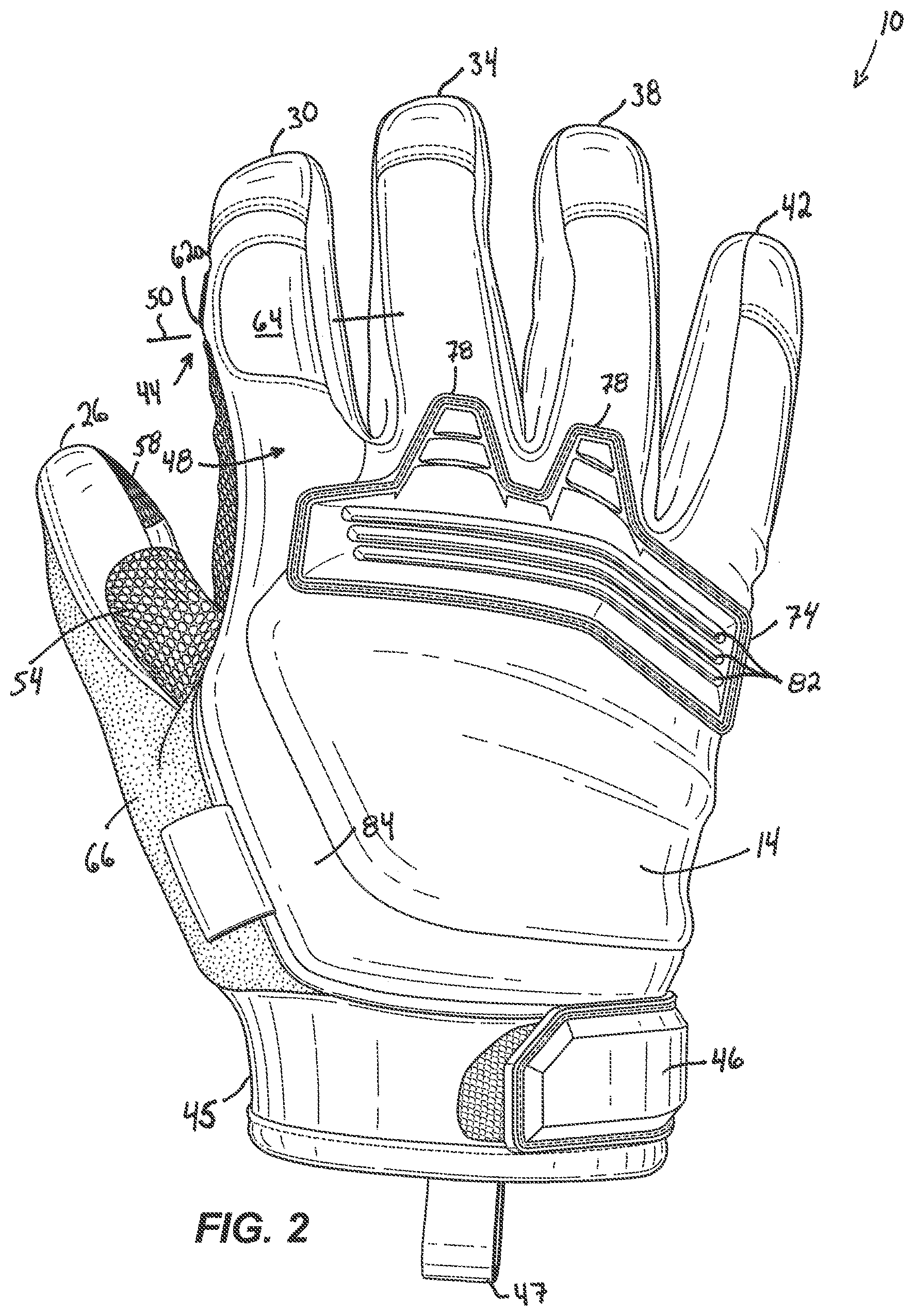 Patent US12396501 Figure 2 – Glove