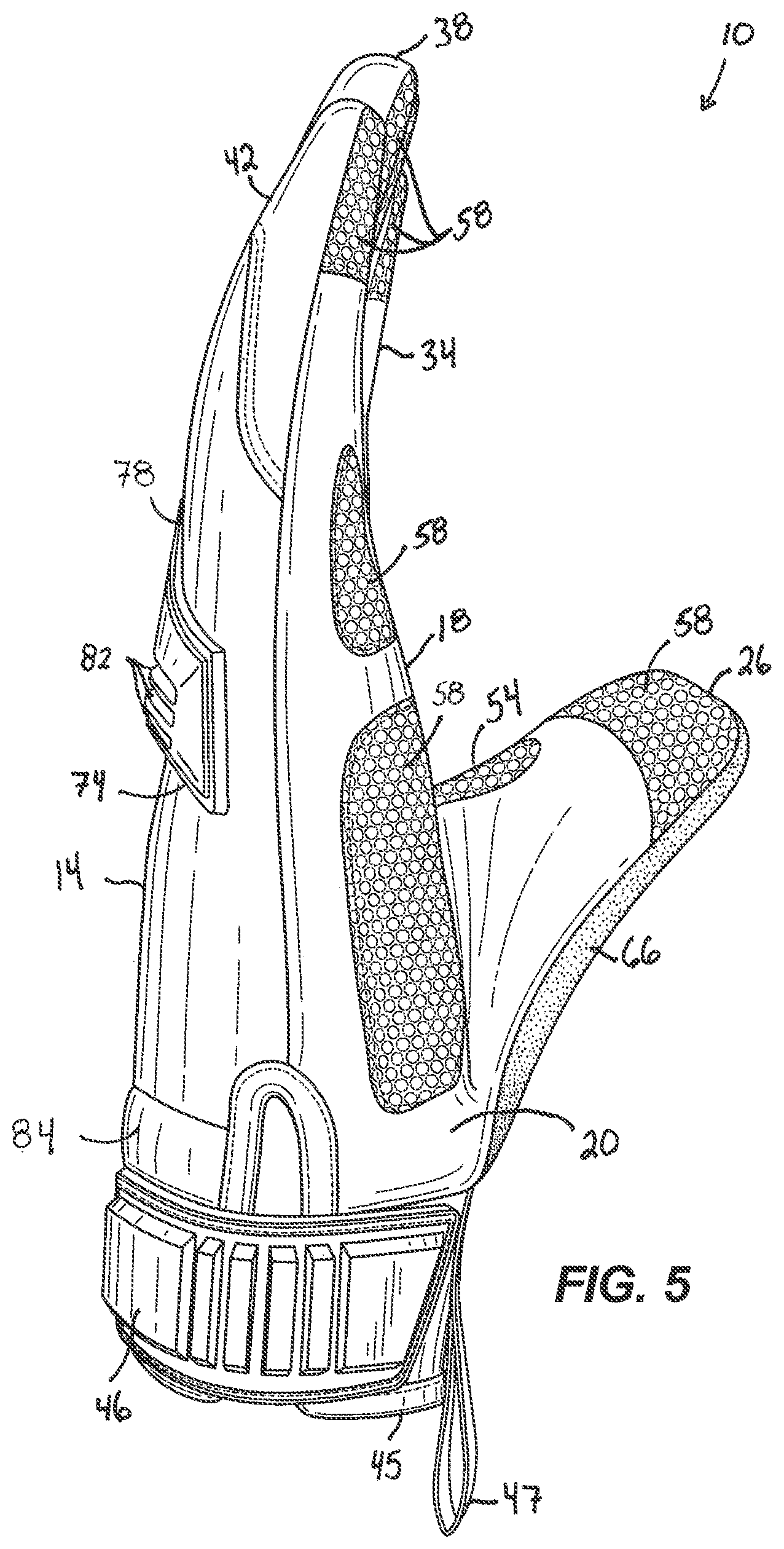 Patent US12396501 Figure 5 – Glove