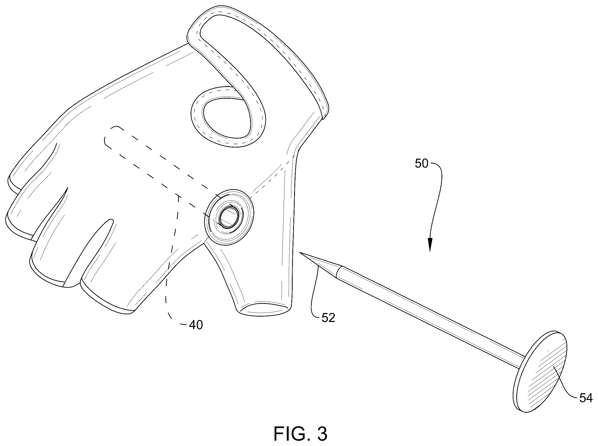 Patent US12396502 Figure 3 – Self defense glove
