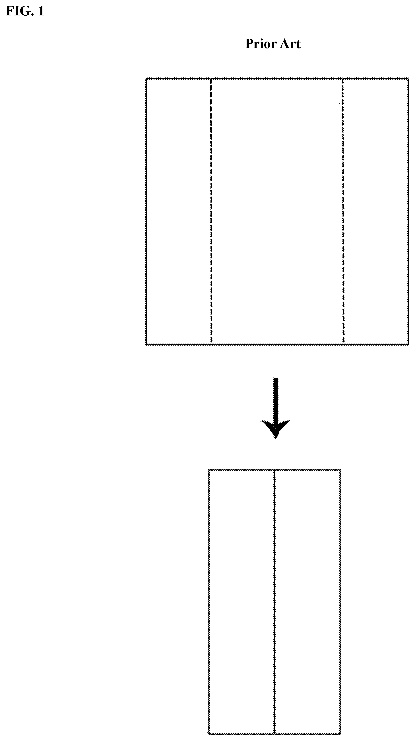 Patent US12396503 Figure 1 – Method of manufacturing a three-fold tie with body folded twice by gatefold