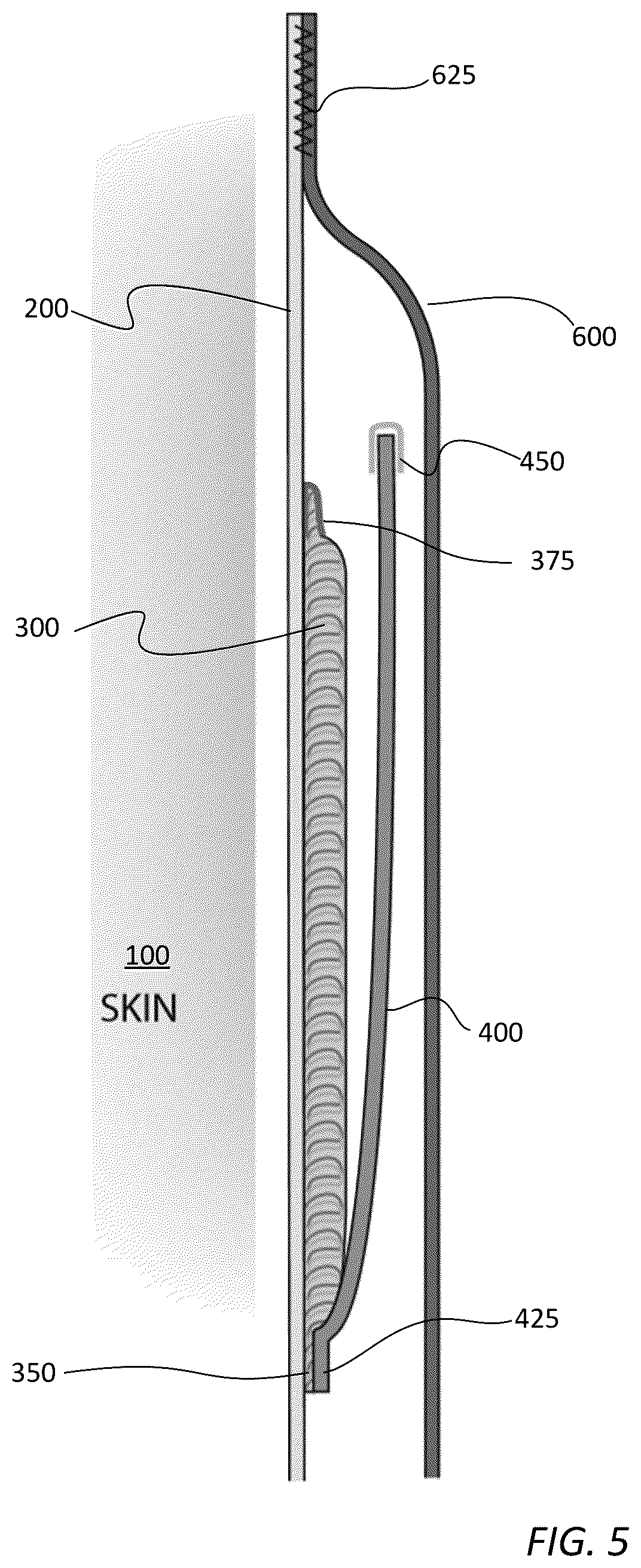 Patent US12396504 Figure 5 – Storage compartment or pocket for electronic devices