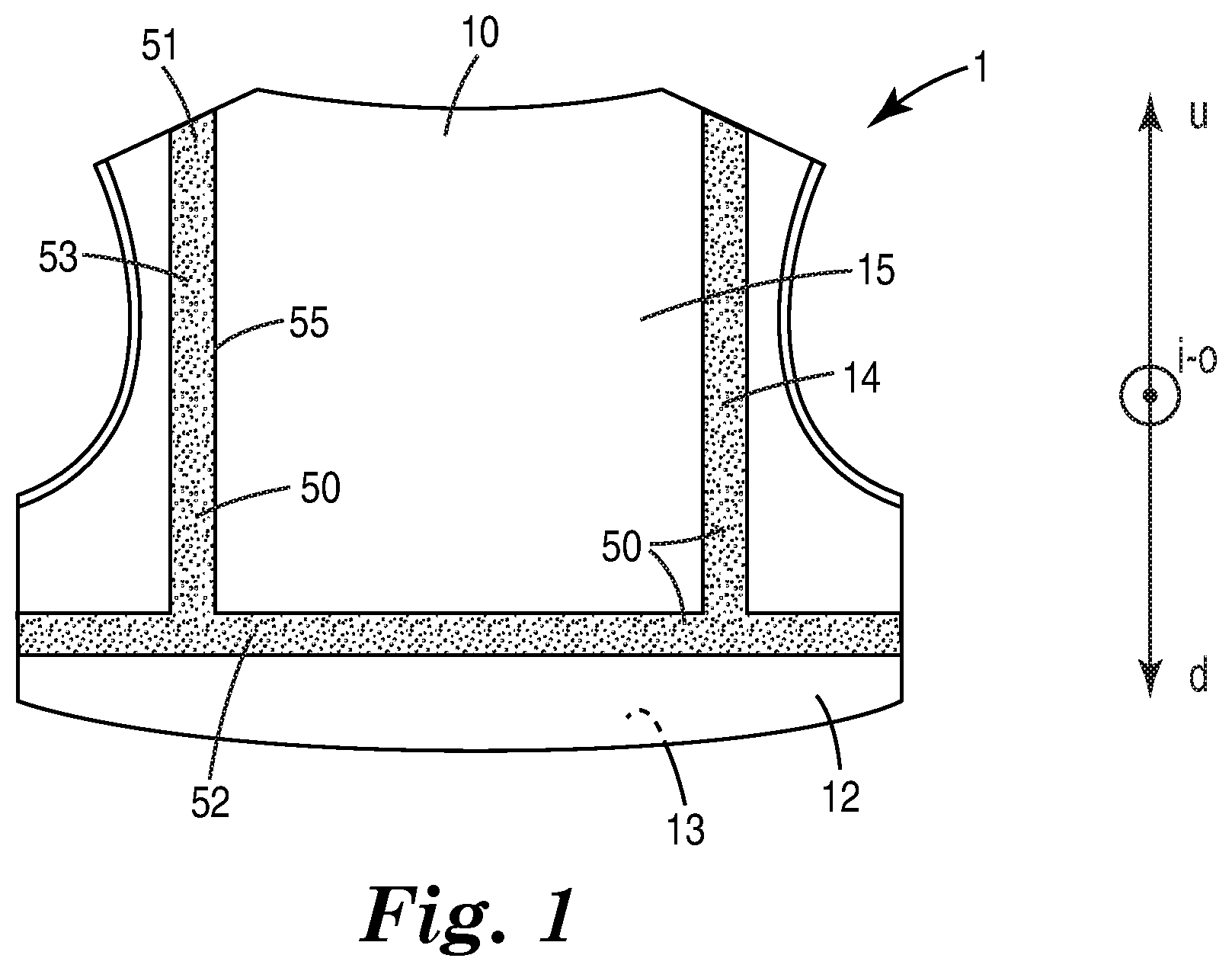 Patent US12396506 Figure 1 – Retroreflective apertured fabric and garment