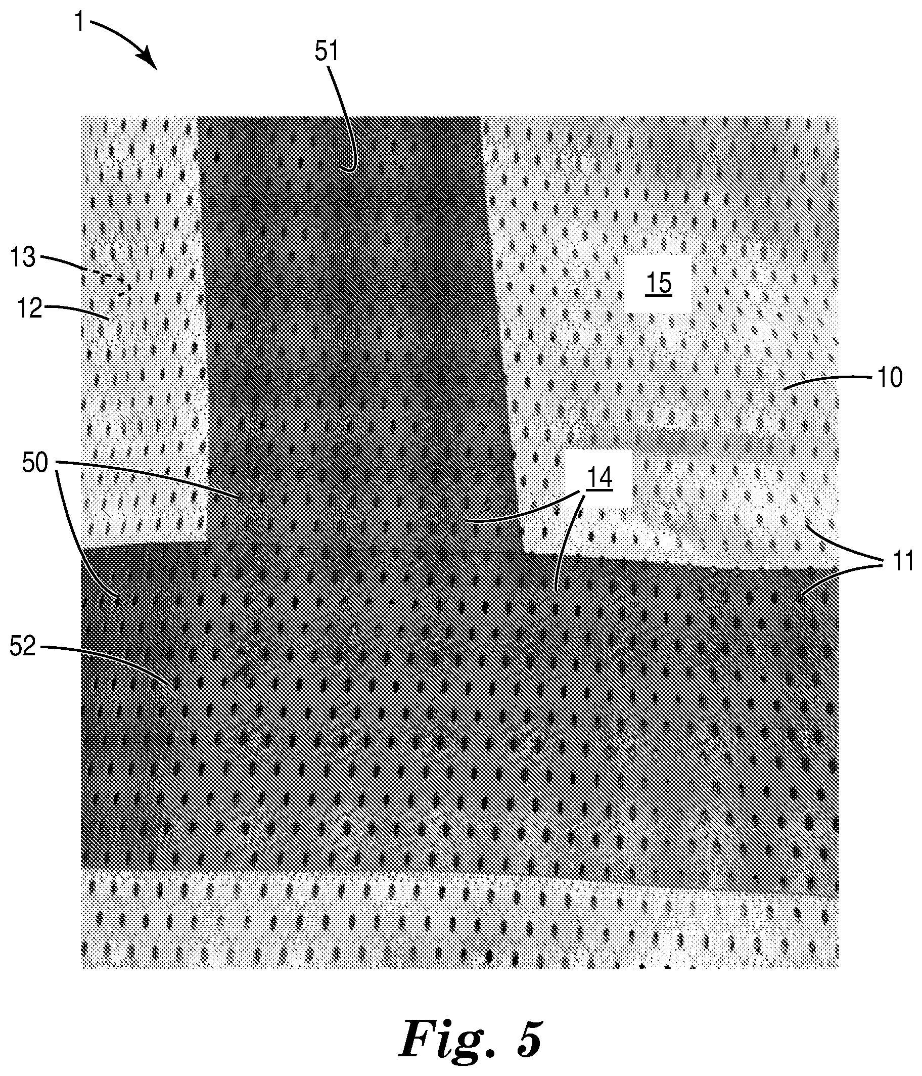 Patent US12396506 Figure 5 – Retroreflective apertured fabric and garment