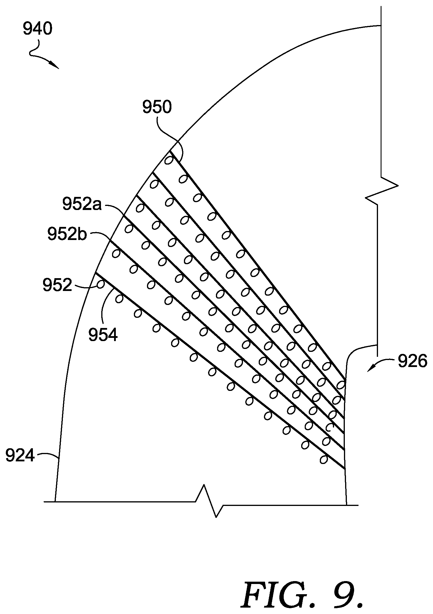 Patent US12396512 Figure 9 – Articles of footwear with knitted components and methods of manufacturing the same