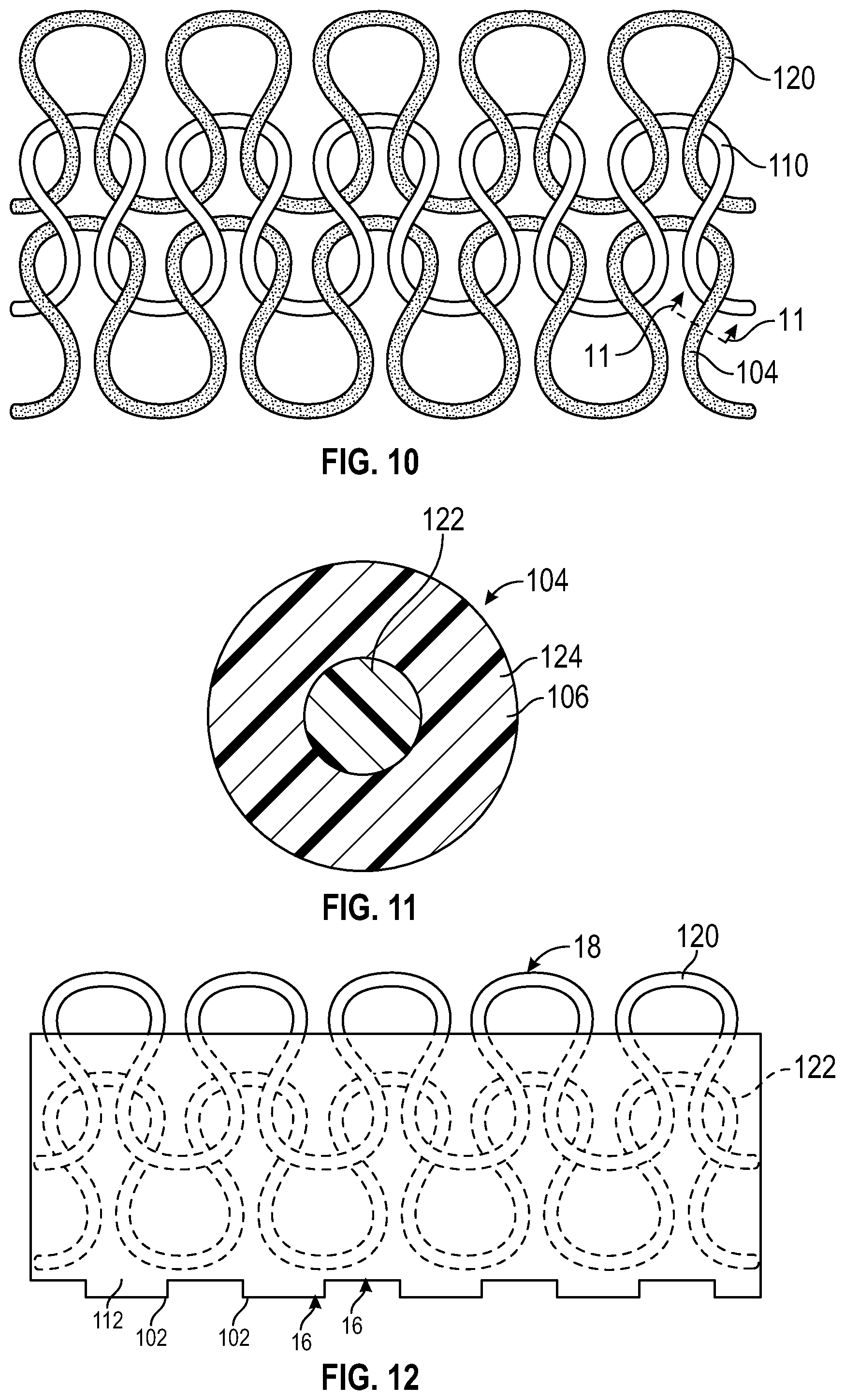 Patent US12396513 Figure 9 – Article of footwear with integrally-knitted upper and sole including grip yarn and method of manufacturing