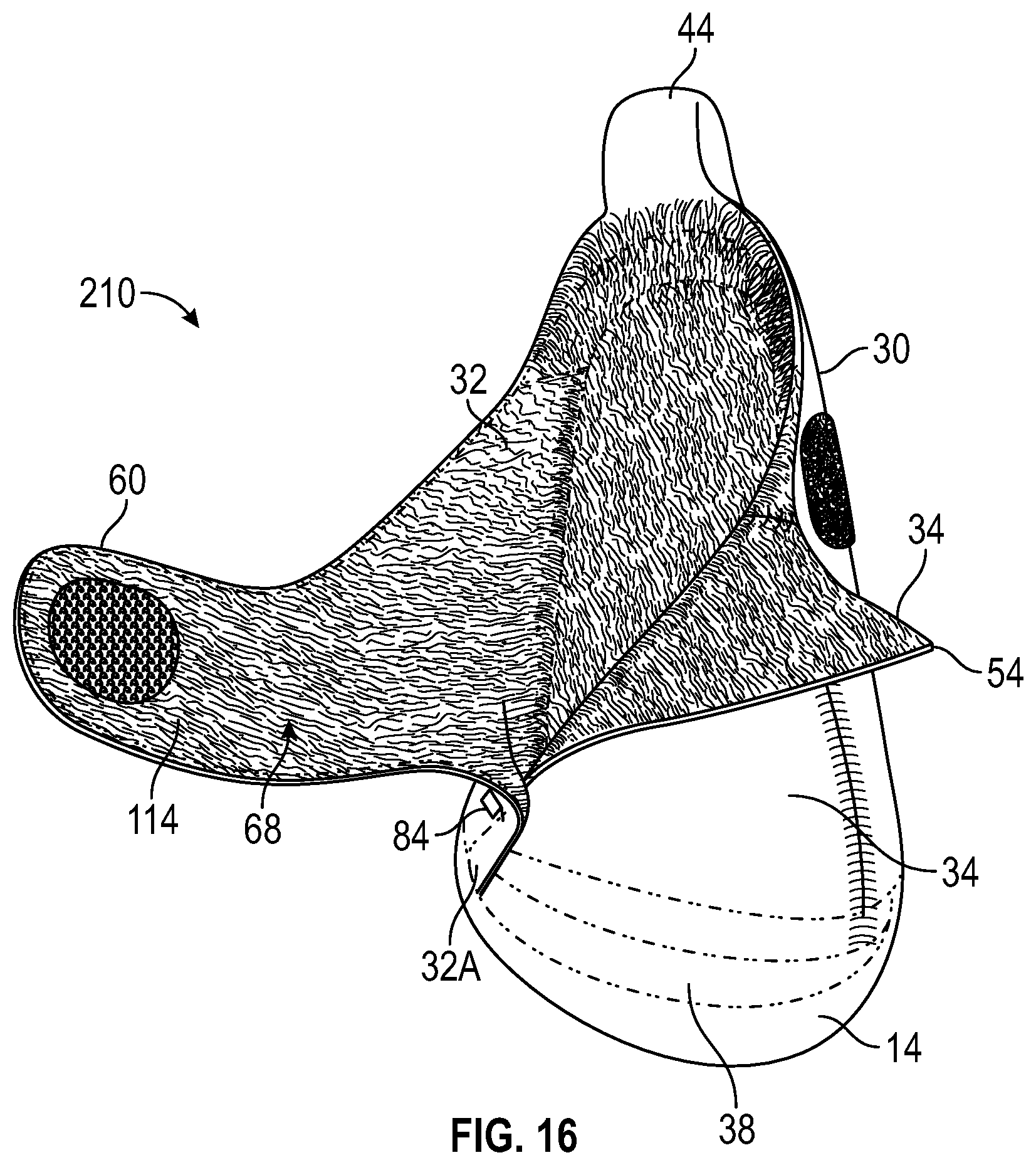 Patent US12396513 Figure 12 – Article of footwear with integrally-knitted upper and sole including grip yarn and method of manufacturing