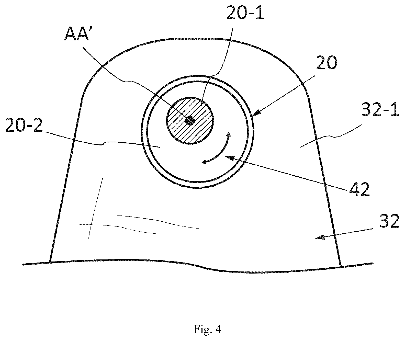 Patent US12396514 Figure 4 – Device for connecting the lower leg of a skier to a ski binding, and footwear assembly incorporating said device
