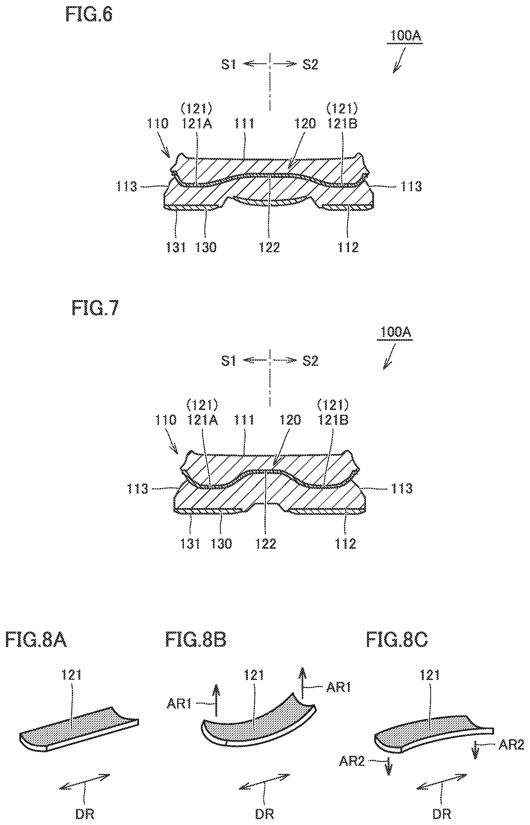 Patent US12396515 Figure 5 – Shoe sole and shoe