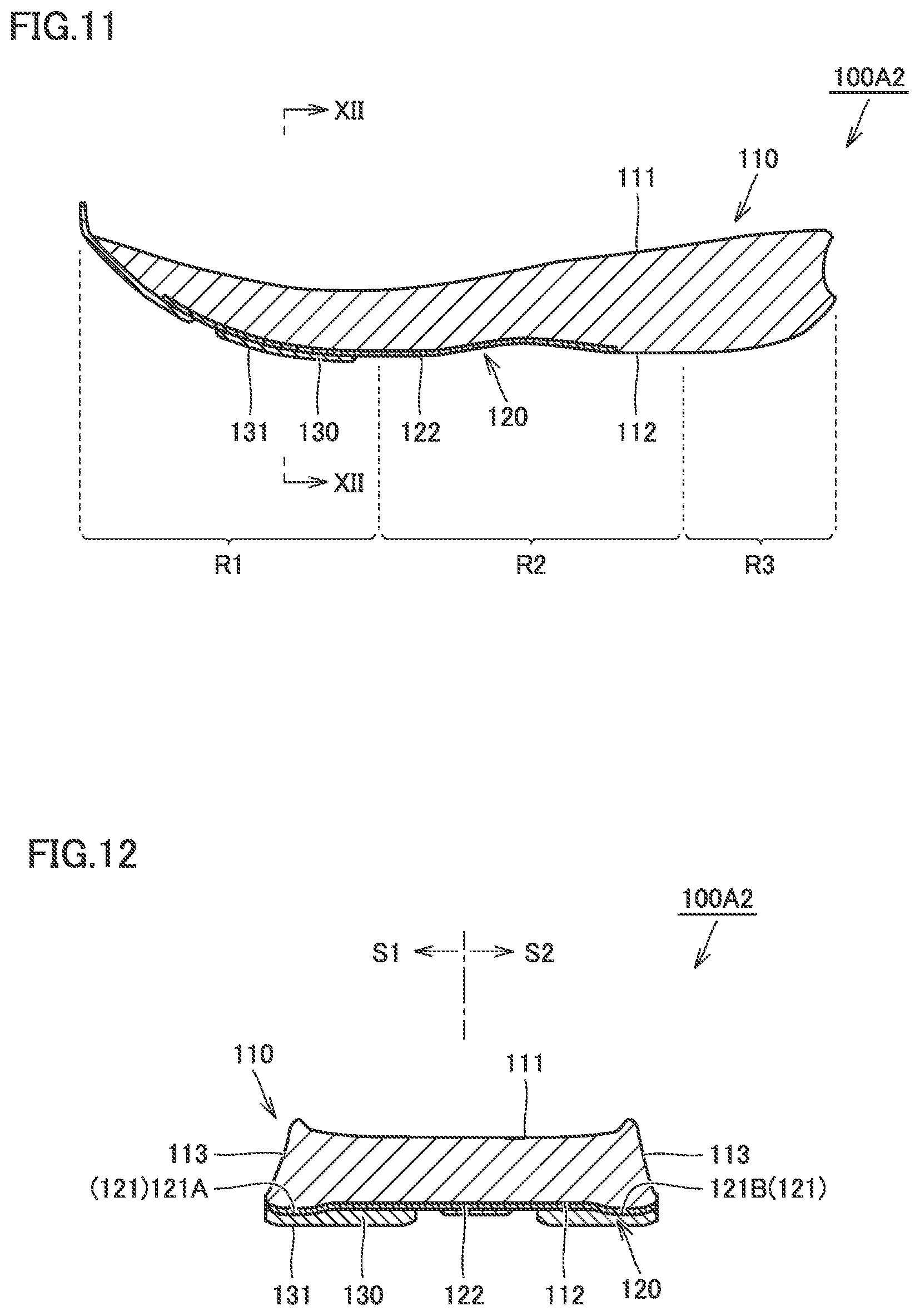 Patent US12396515 Figure 7 – Shoe sole and shoe