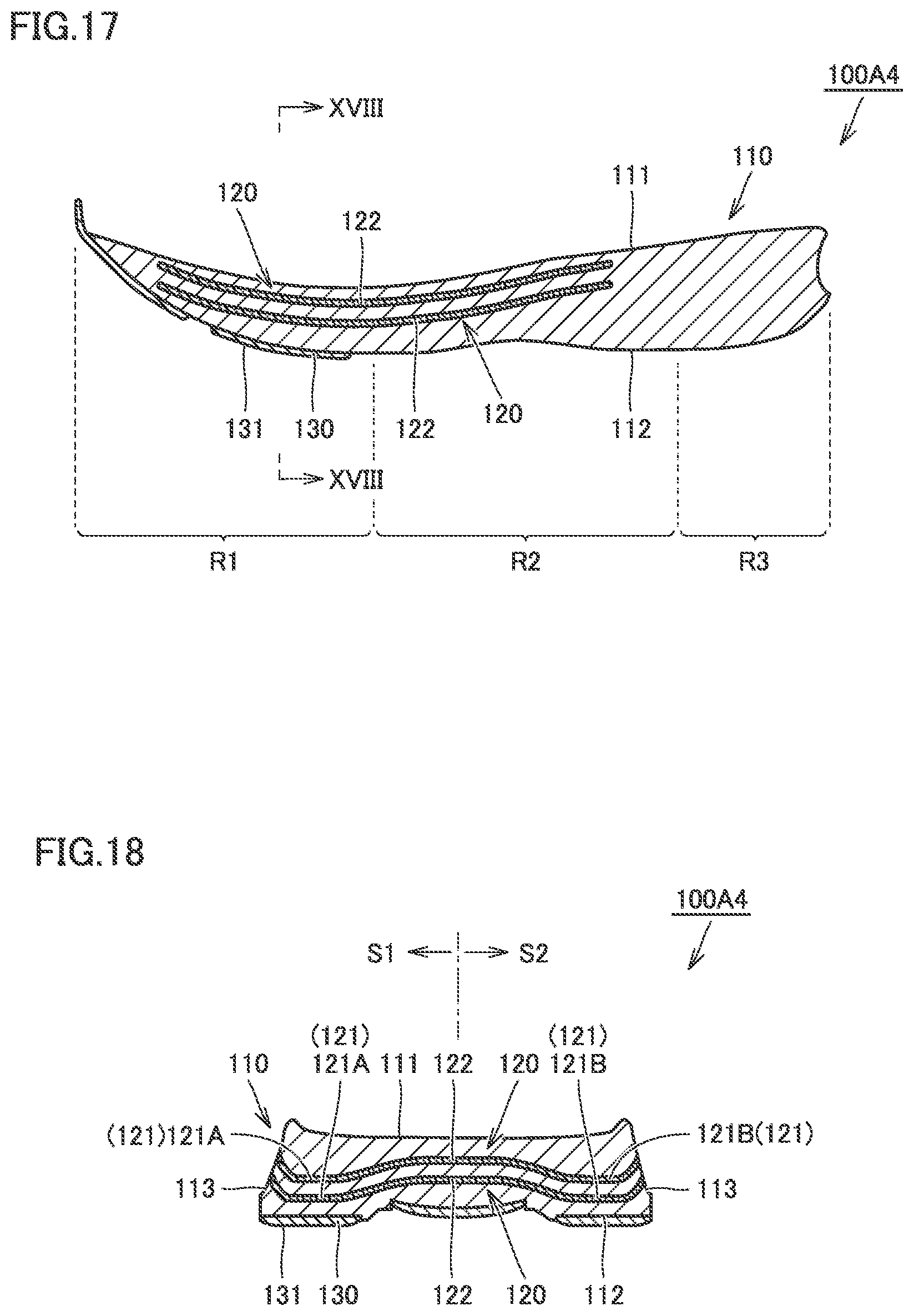 Patent US12396515 Figure 10 – Shoe sole and shoe