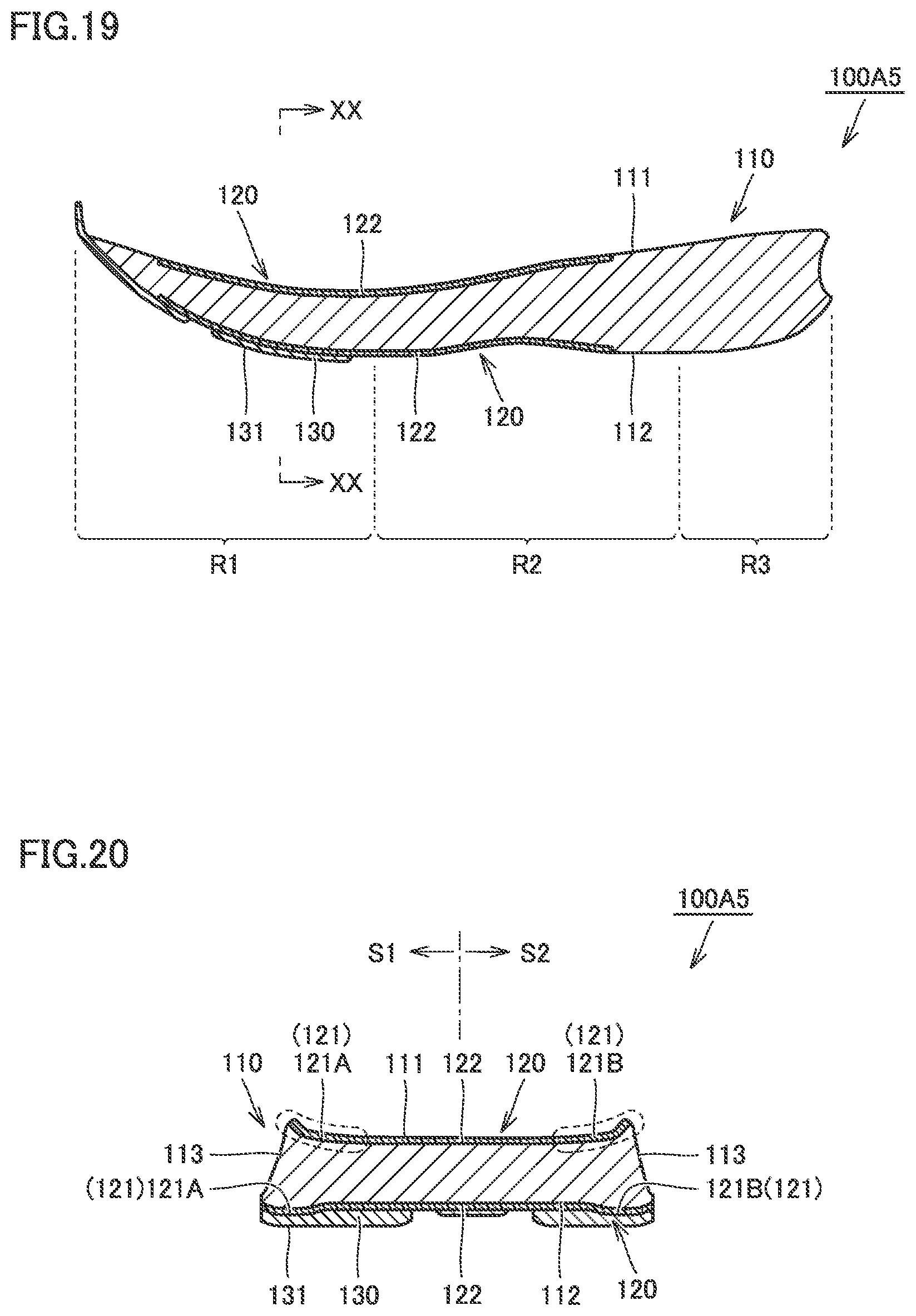 Patent US12396515 Figure 11 – Shoe sole and shoe