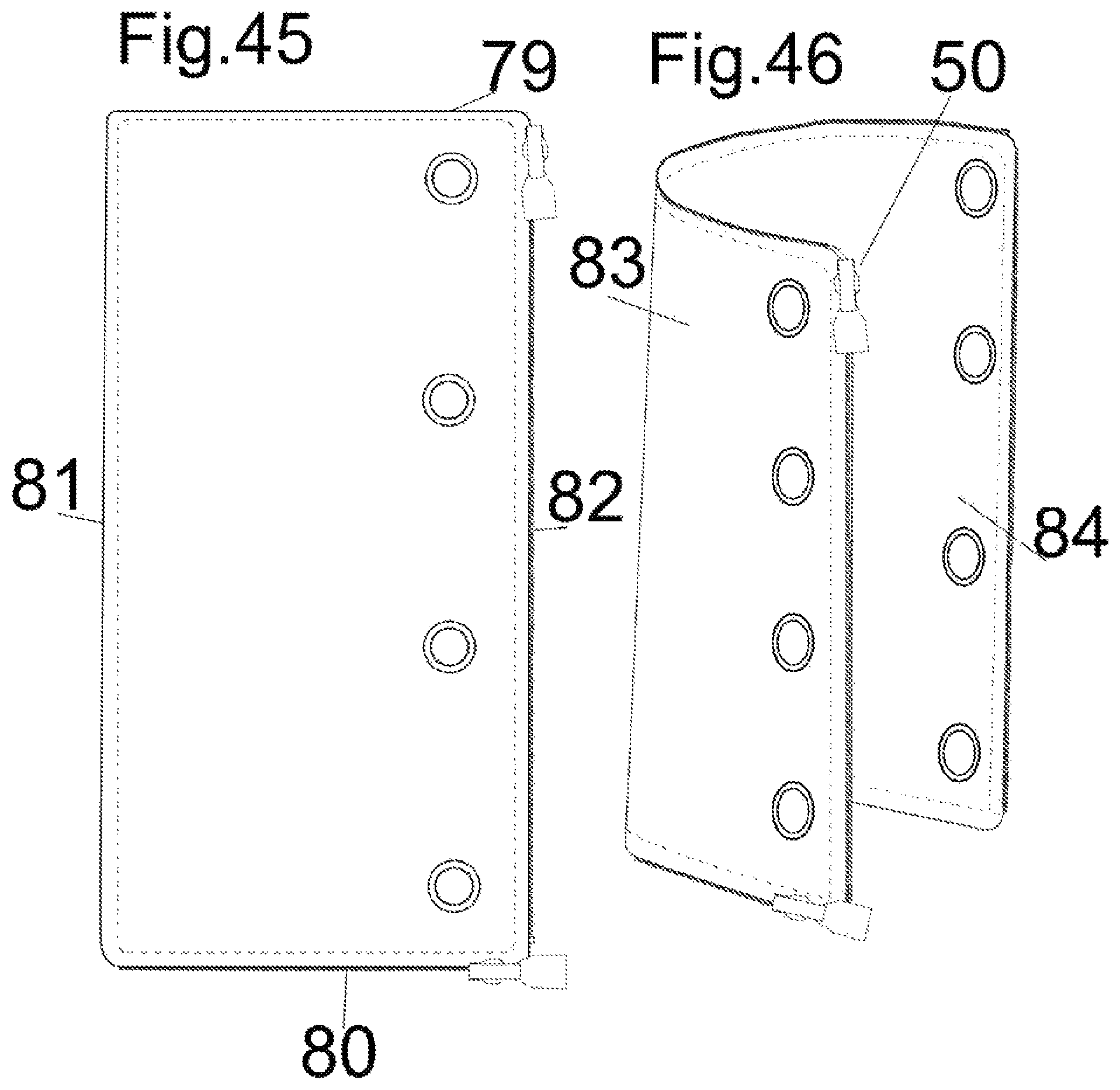 Patent US12396516 Figure 17 – Modular system for composing footwear assembled by combining at least two interchangeable modules connected in a removable way by connecting means