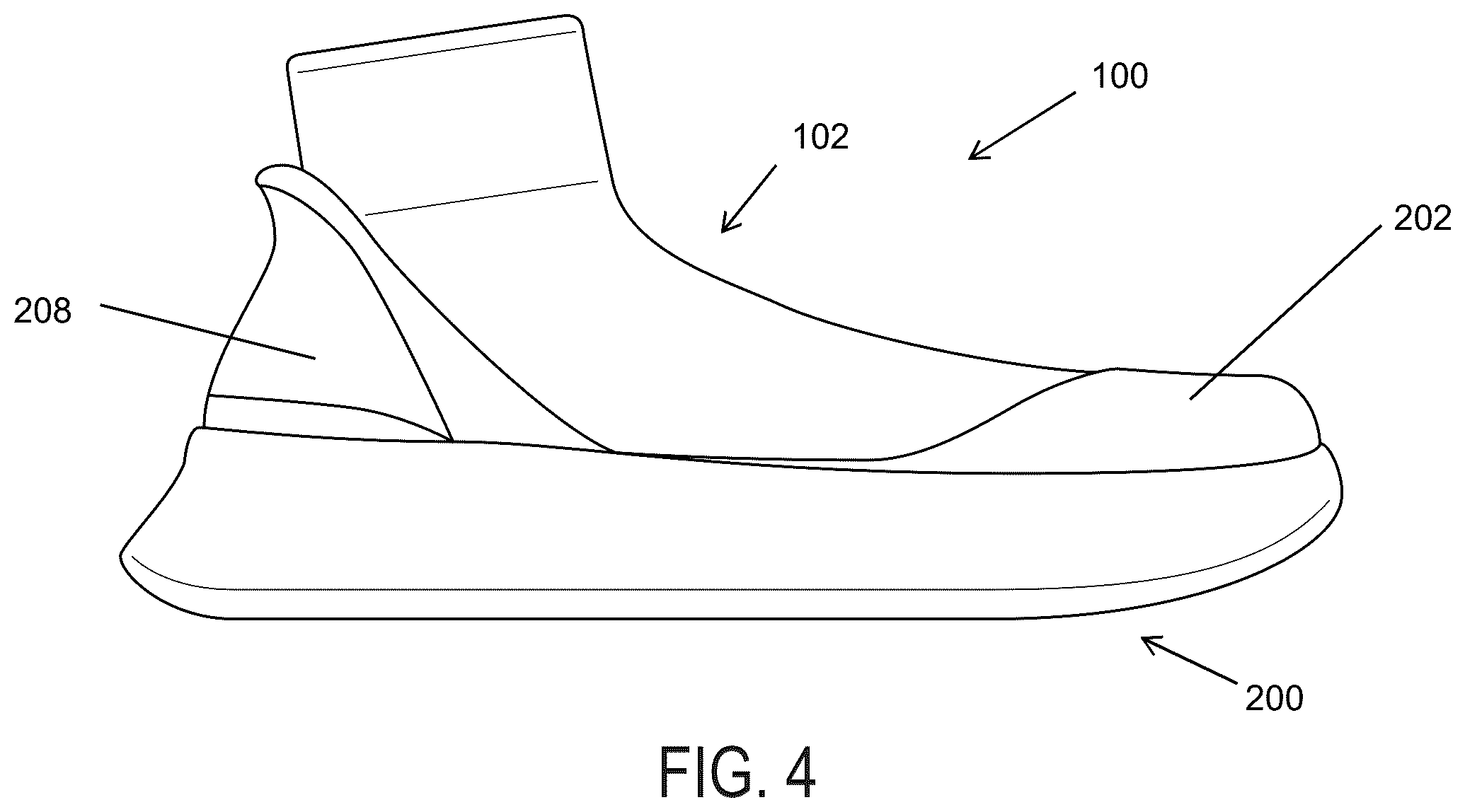 Patent US12396517 Figure 4 – Modular footwear and methods of use thereof
