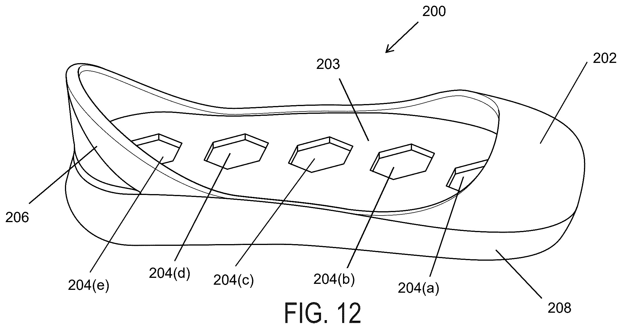 Patent US12396517 Figure 12 – Modular footwear and methods of use thereof