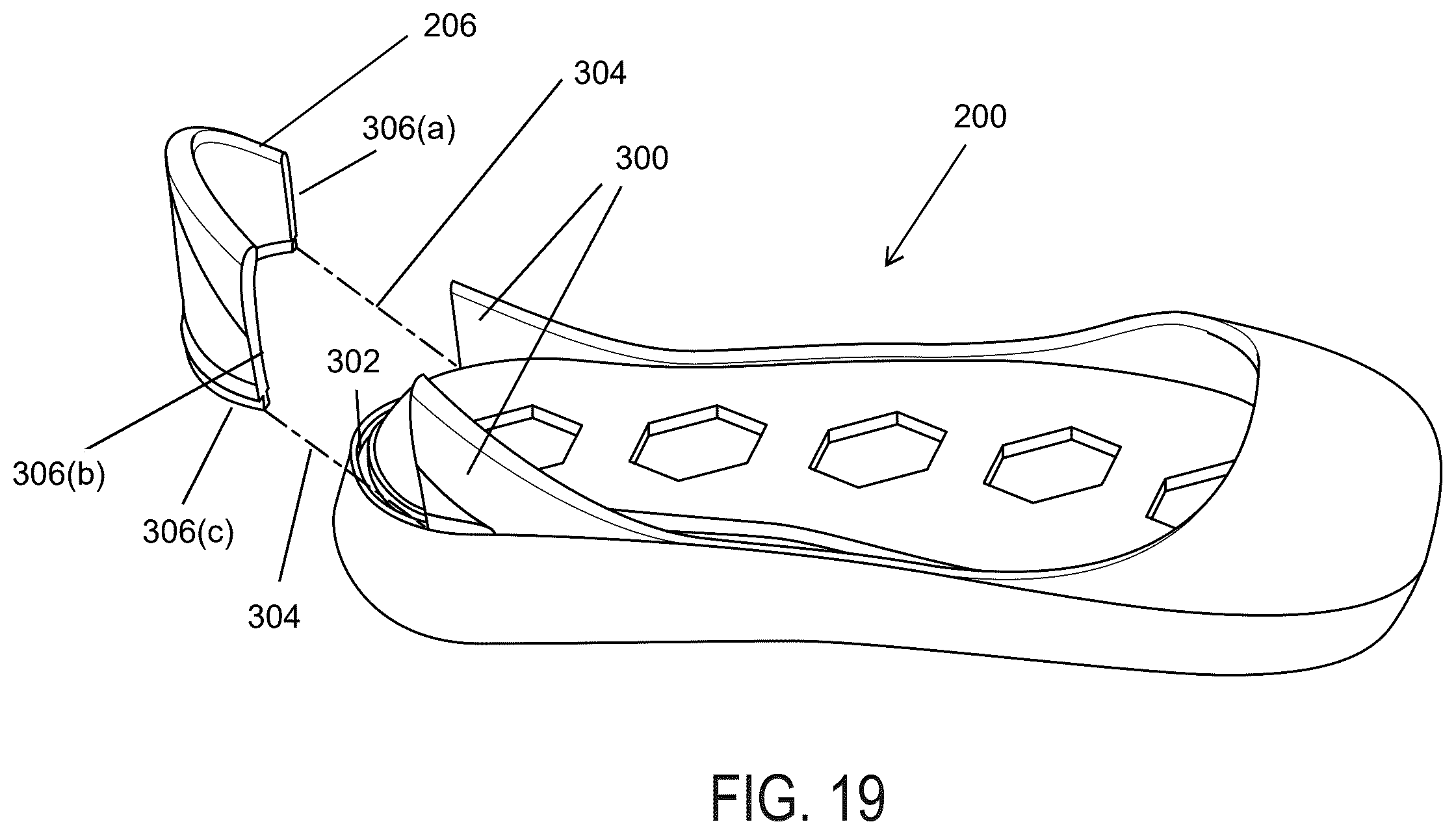 Patent US12396517 Figure 19 – Modular footwear and methods of use thereof