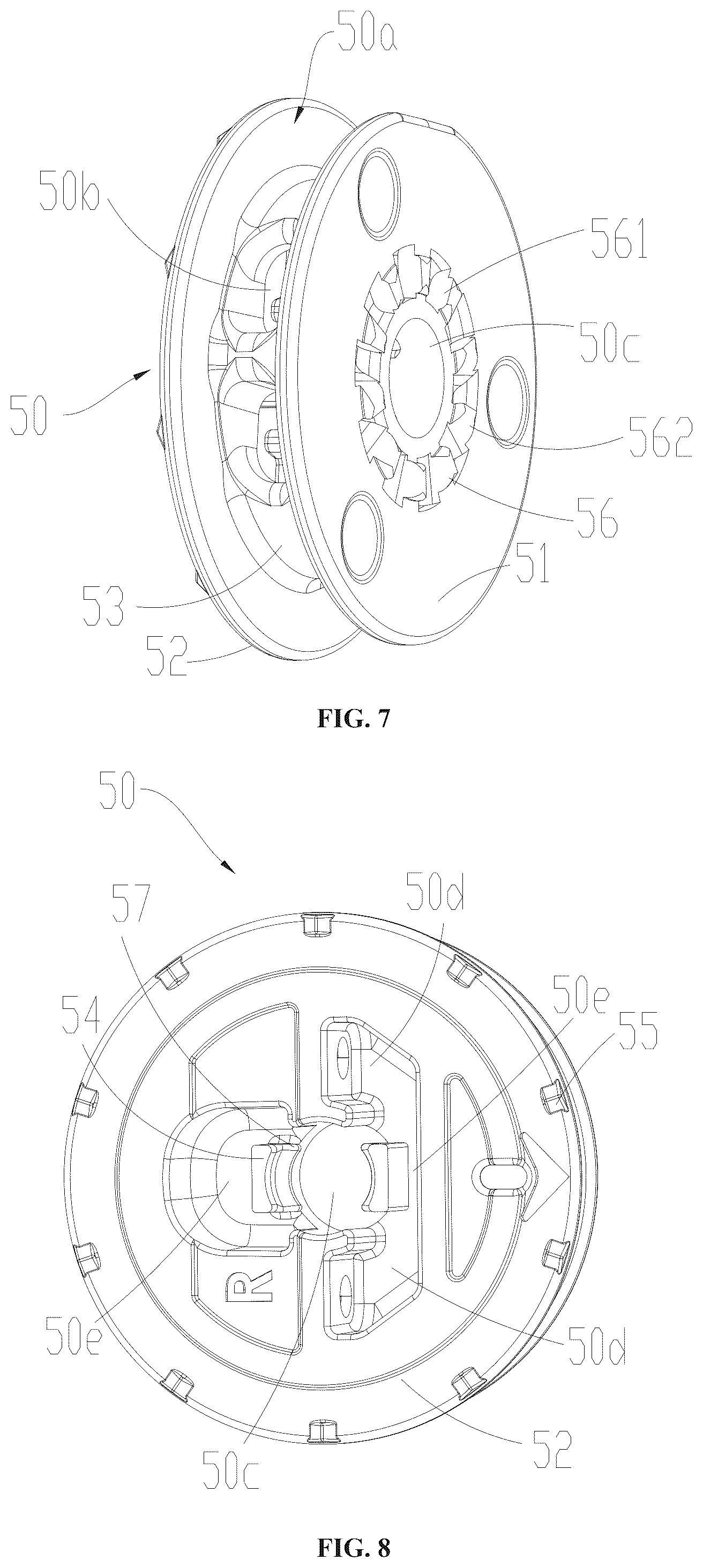 Patent US12396519 Figure 6 – Pawl disc, lace tightening and loosening device, wearable clothing, and storage device