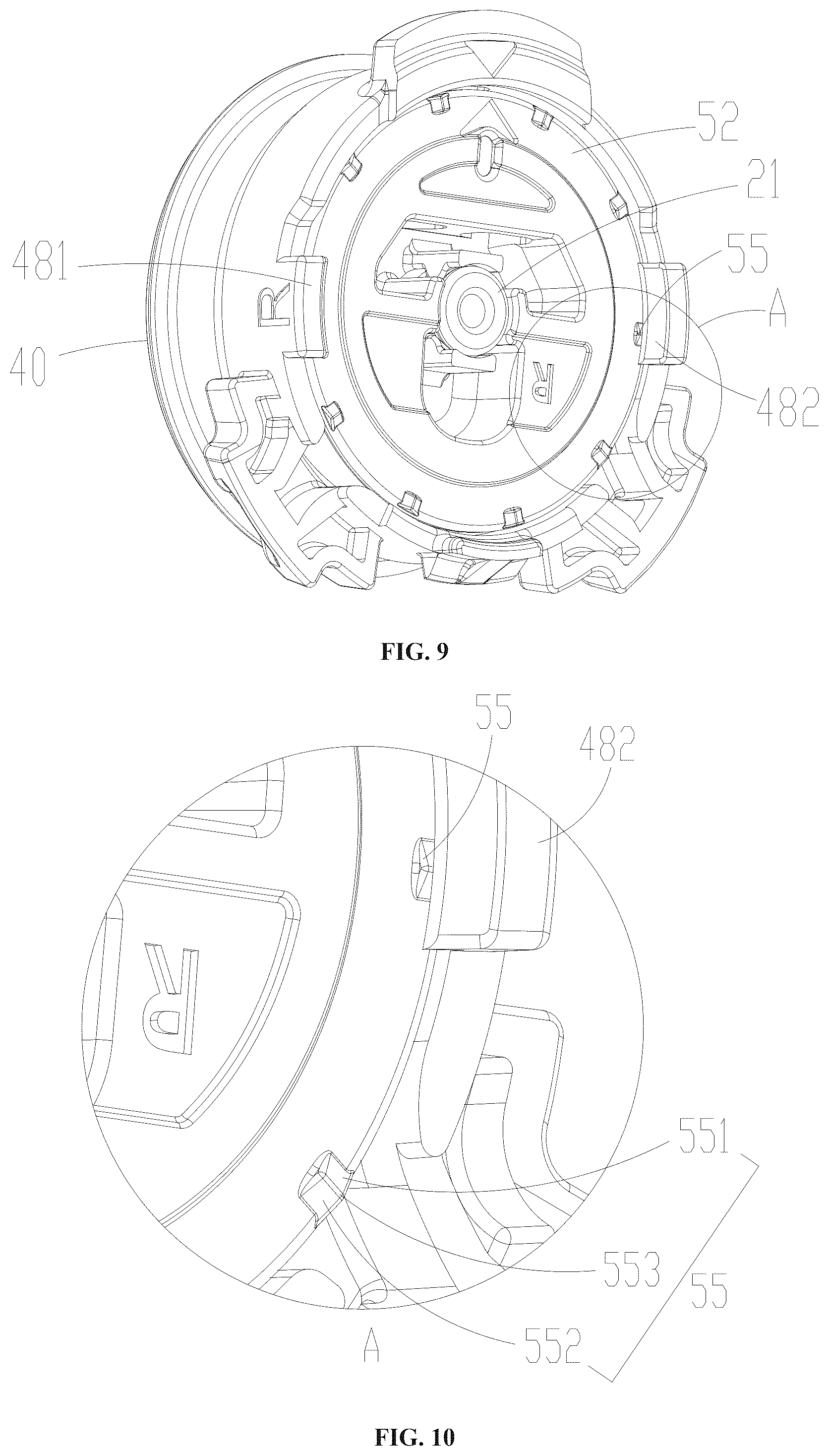 Patent US12396519 Figure 7 – Pawl disc, lace tightening and loosening device, wearable clothing, and storage device