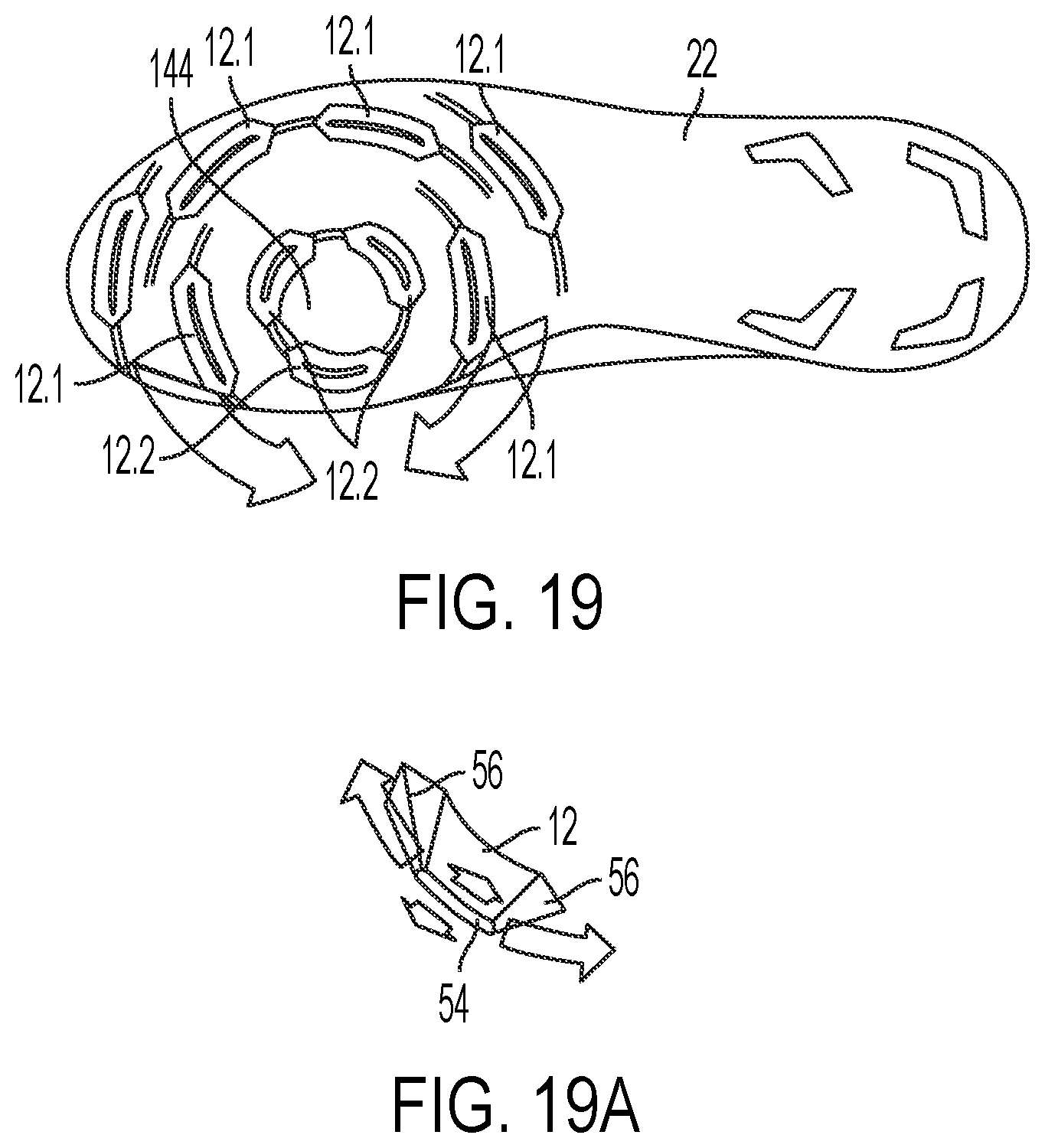 Patent US12396522 Figure 15 – Deflectable cleat system for footwear