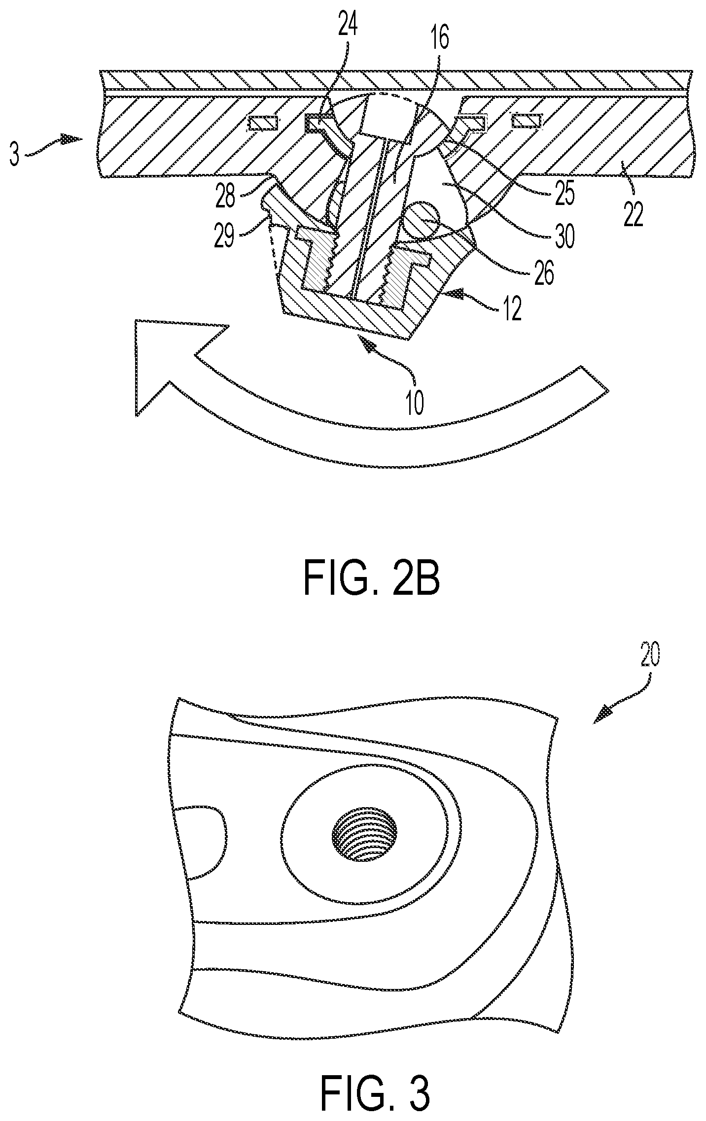 Patent US12396523 Figure 2 – Deflectable cleat system for footwear