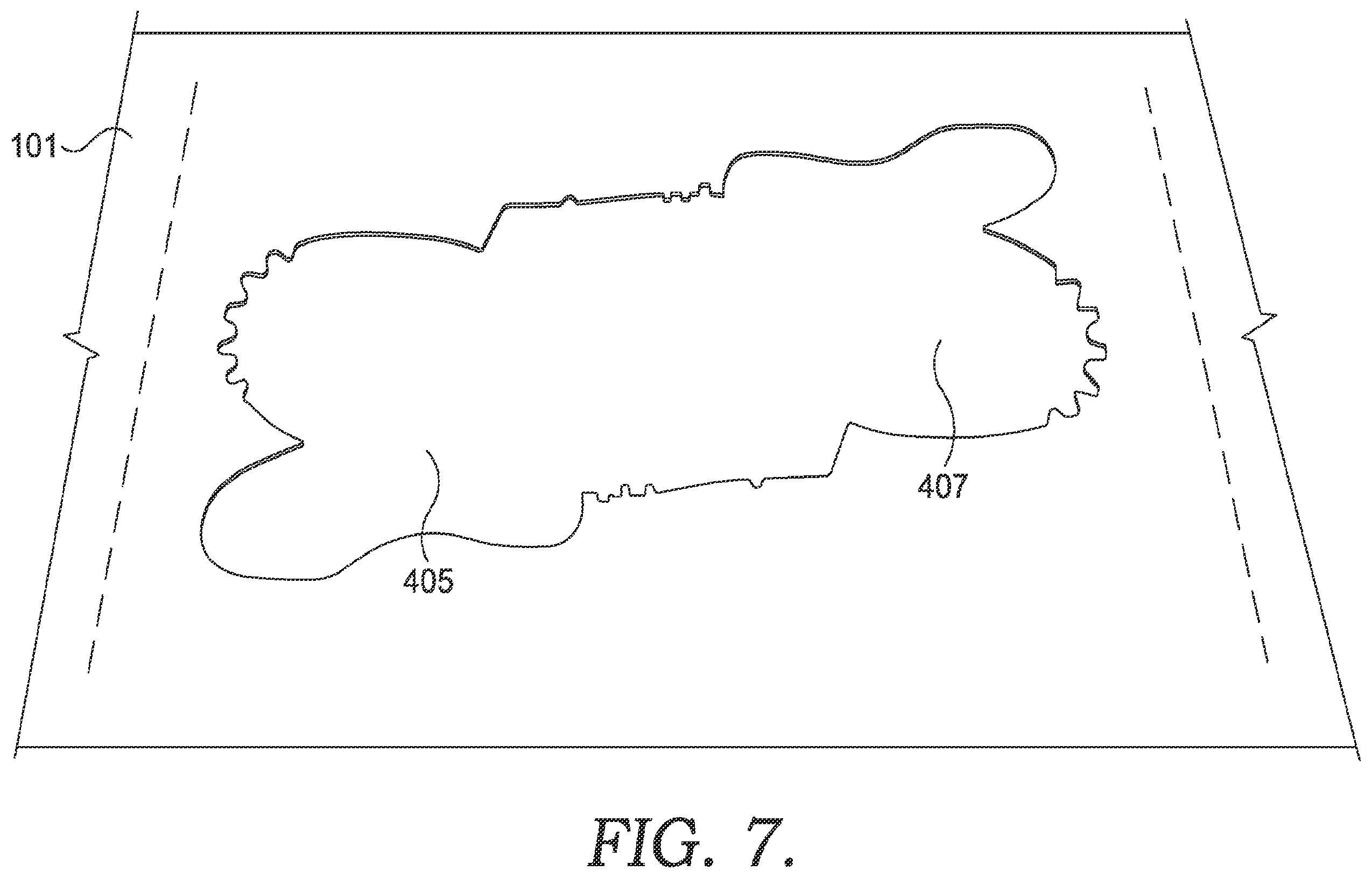 Patent US12396524 Figure 7 – Footwear manufacturing with a nested flat pattern upper