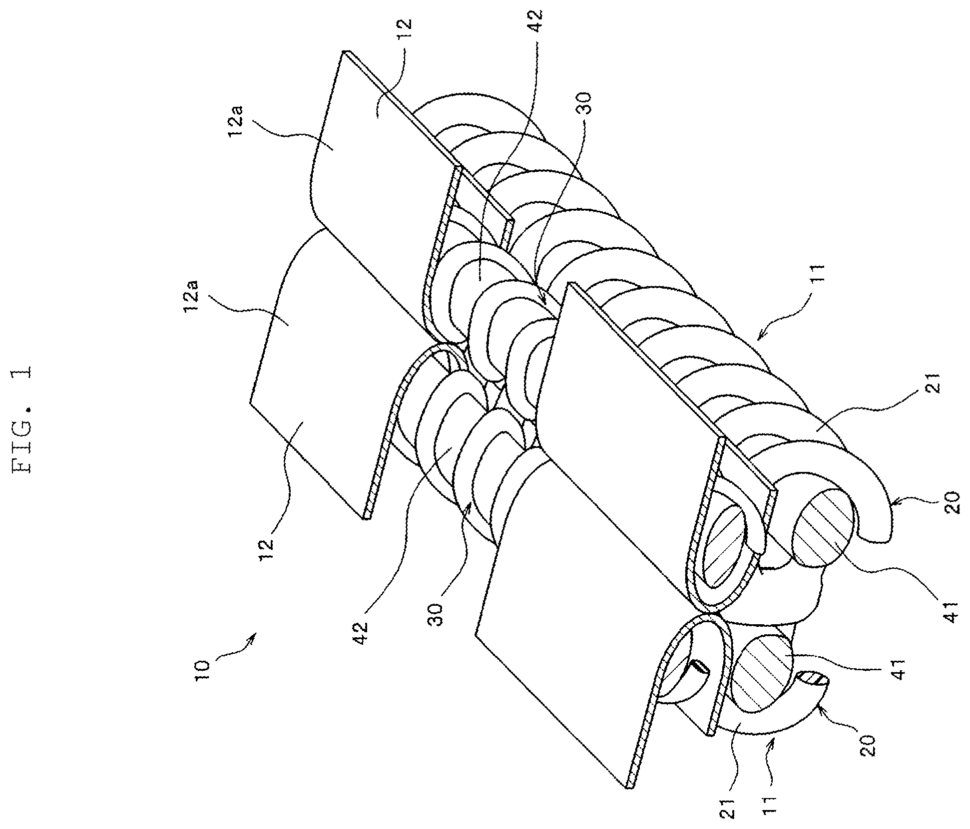 Patent US12396526 Figure 1 – Fastener chain