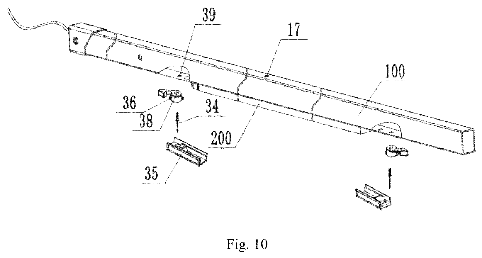 Patent US12396530 Figure 10 – External lamp structure