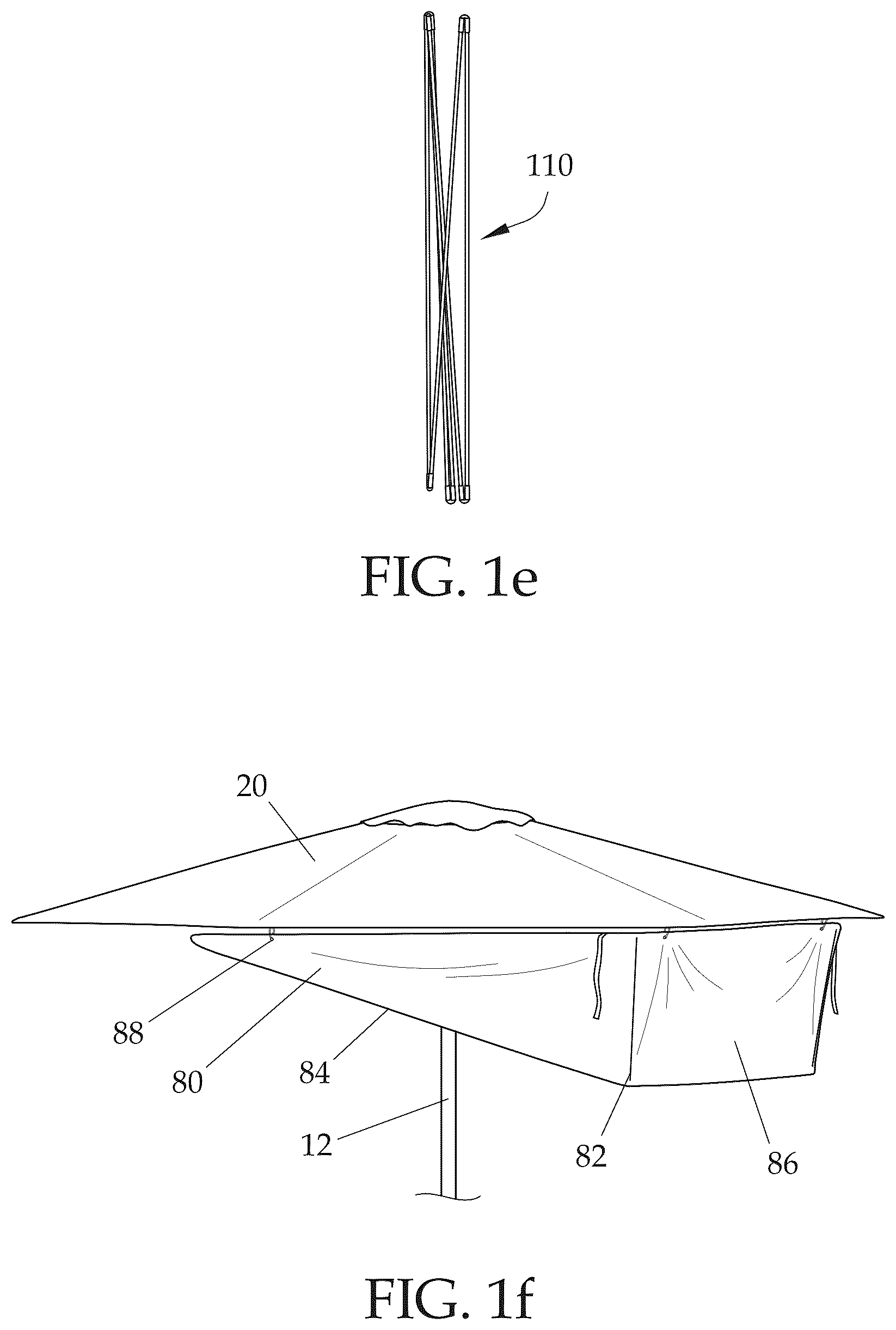 Patent US12396531 Figure 6 – Visor device and assembly for an umbrella