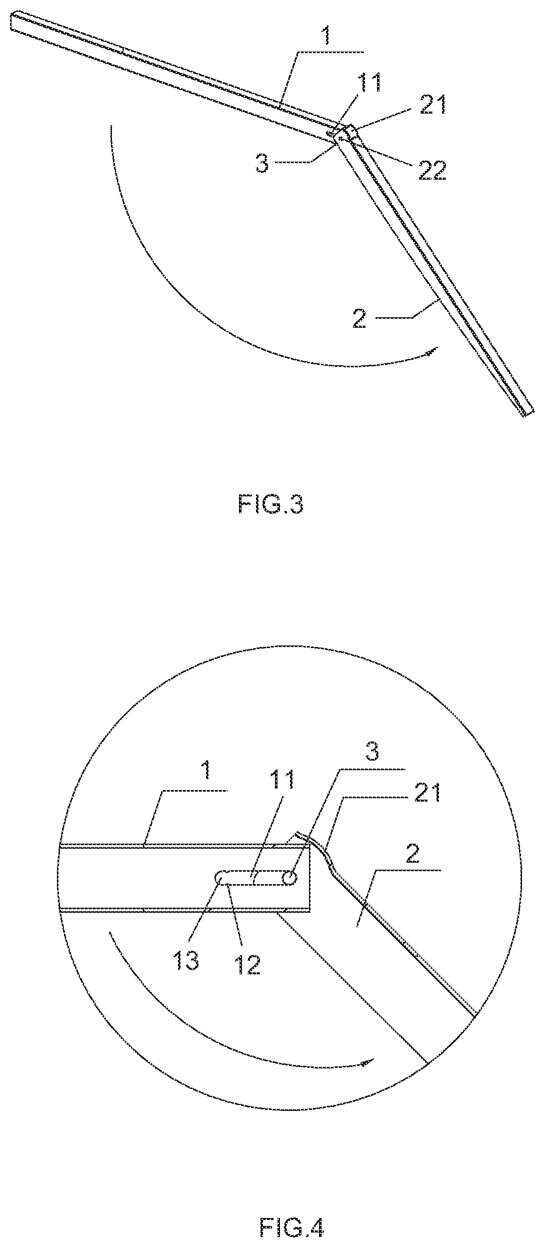 Patent US12396532 Figure 2 – Foldable rod of an umbrella