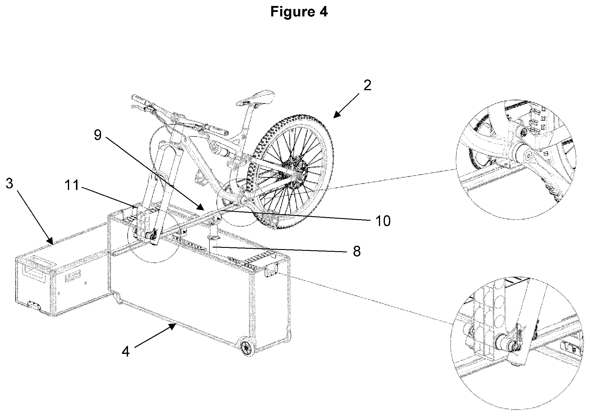 Patent US12396533 Figure 4 – Transportation of bicycles