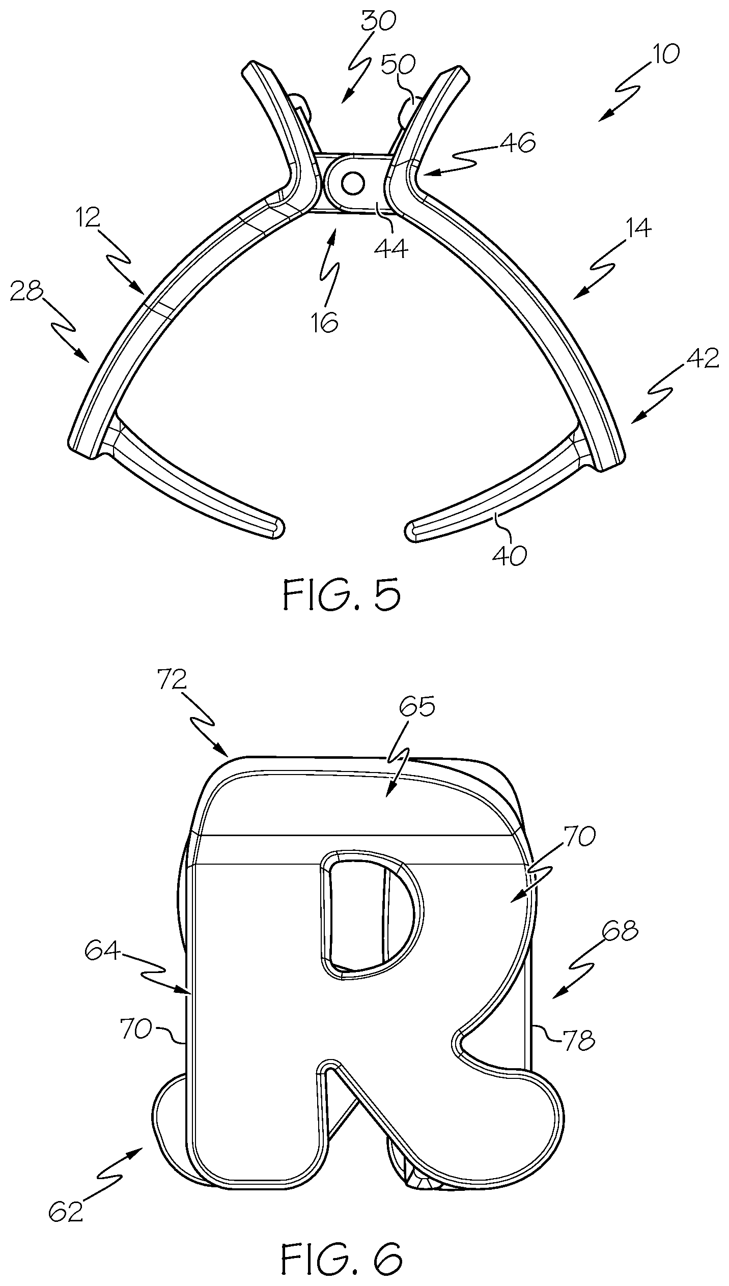 Patent US12396539 Figure 4 – Hair claw clips having jaw bodies formed with indicia portions and methods of forming hair claw clips having indicia portions