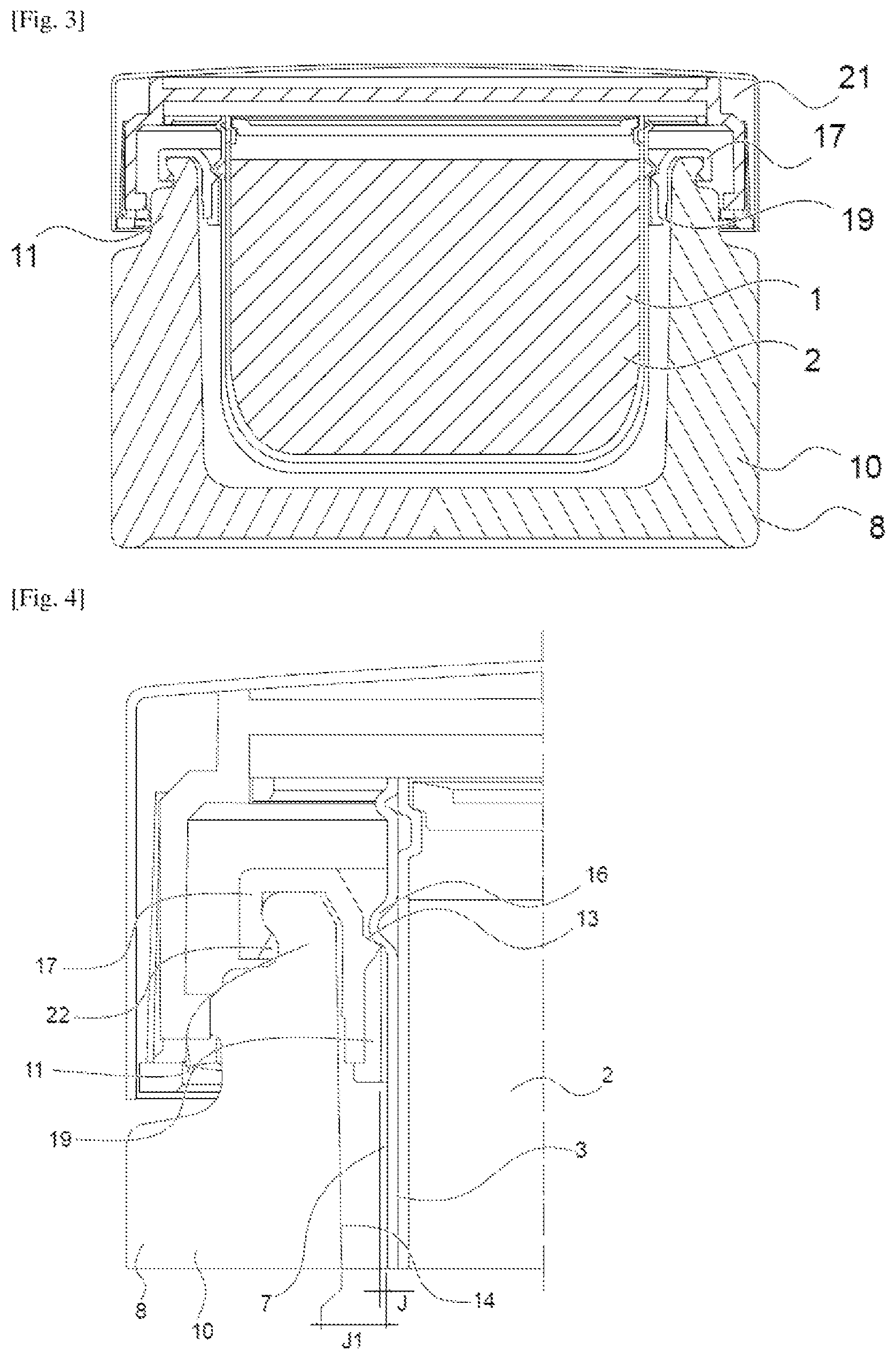 Patent US12396541 Figure 2 – Casing for a refillable container device for cosmetic product and associated container device