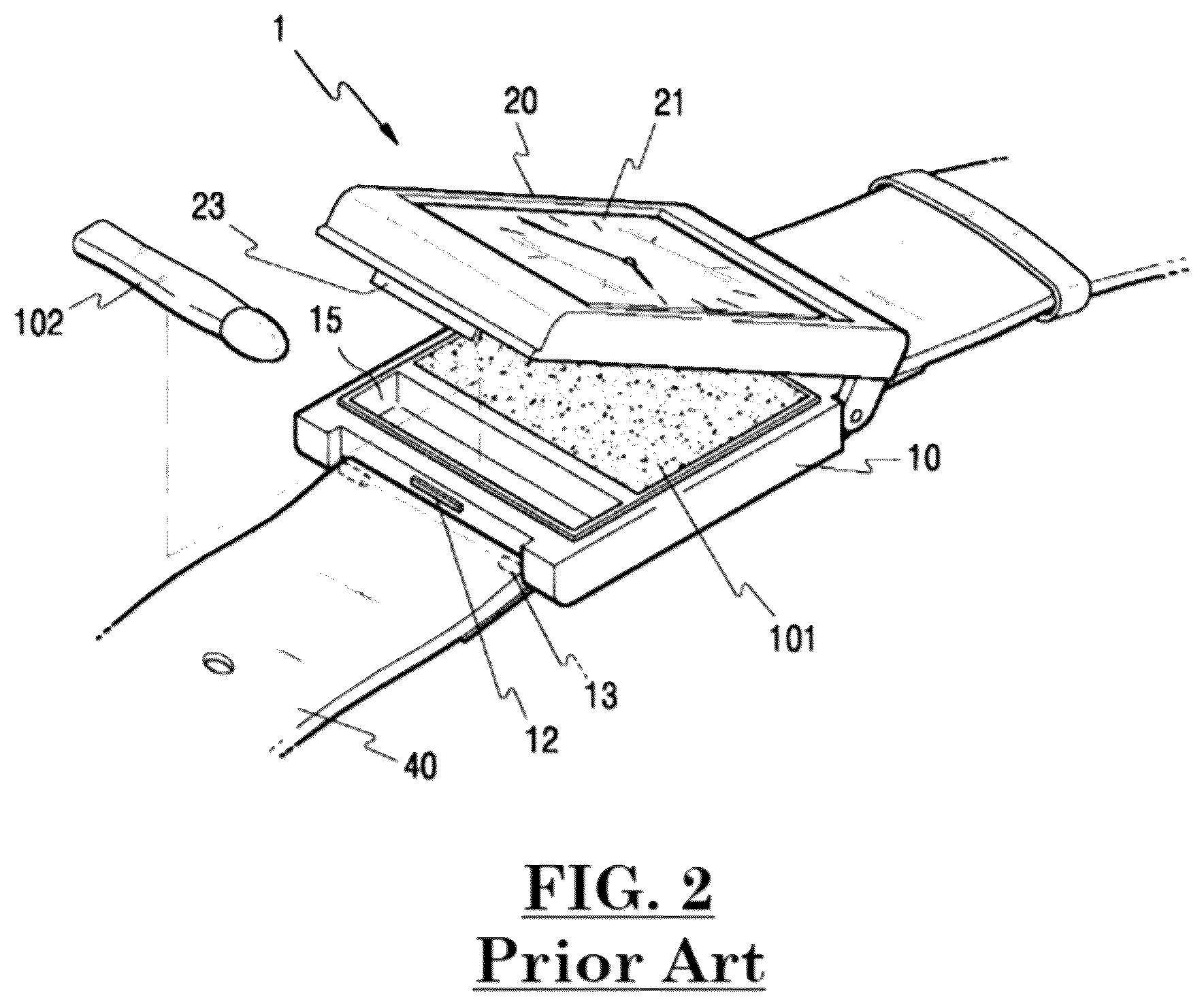 Patent US12396542 Figure 2 – Wrist palette and methods for making same
