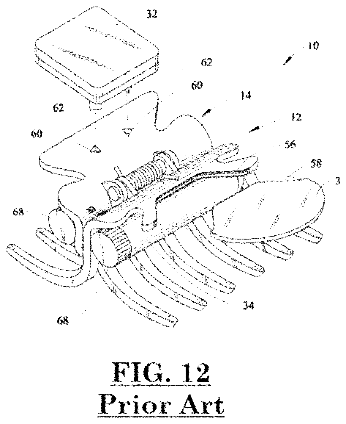 Patent US12396542 Figure 12 – Wrist palette and methods for making same