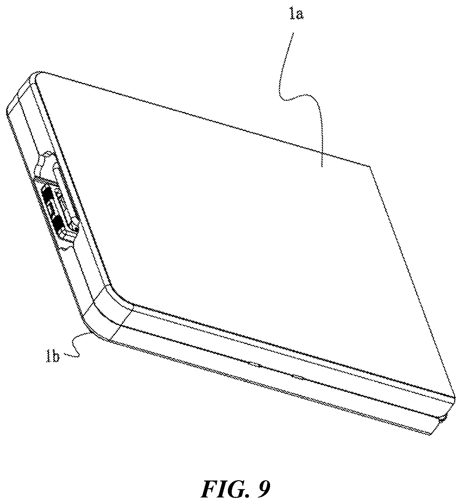Patent US12396550 Figure 9 – Expandable folding table with removable insert panel assembly