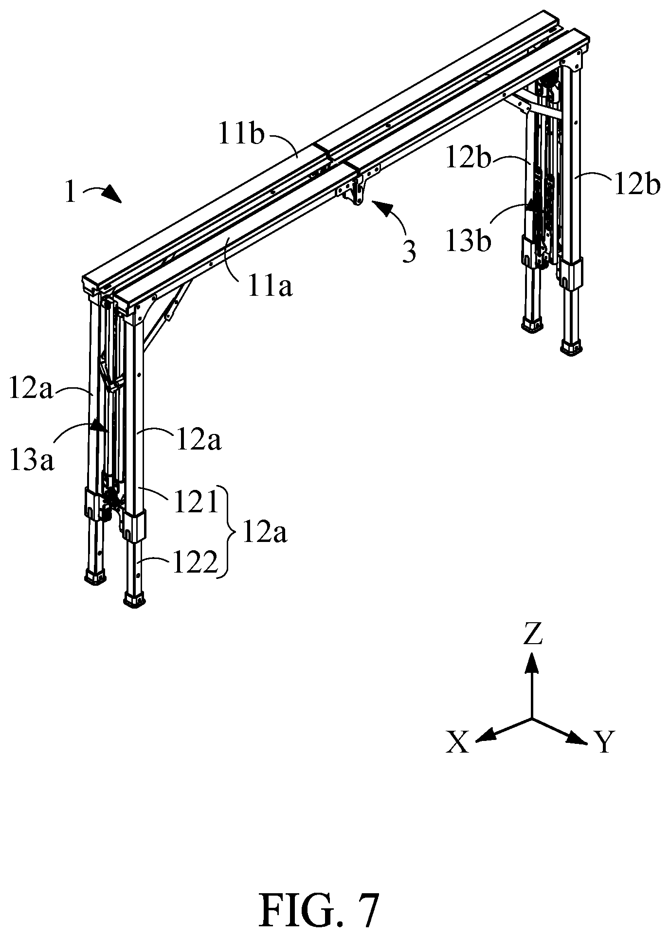 Patent US12396551 Figure 6 – Folding table