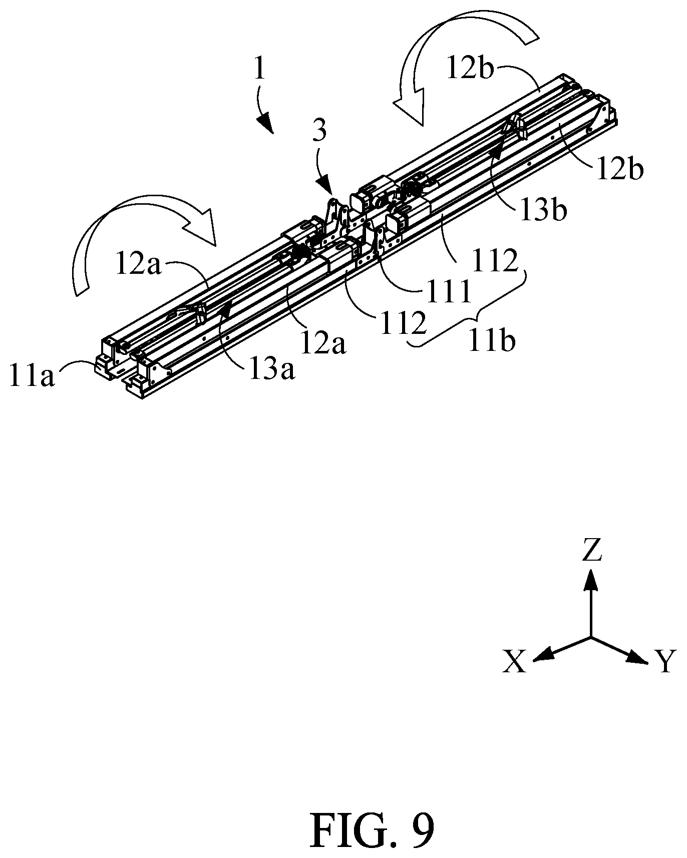 Patent US12396551 Figure 8 – Folding table