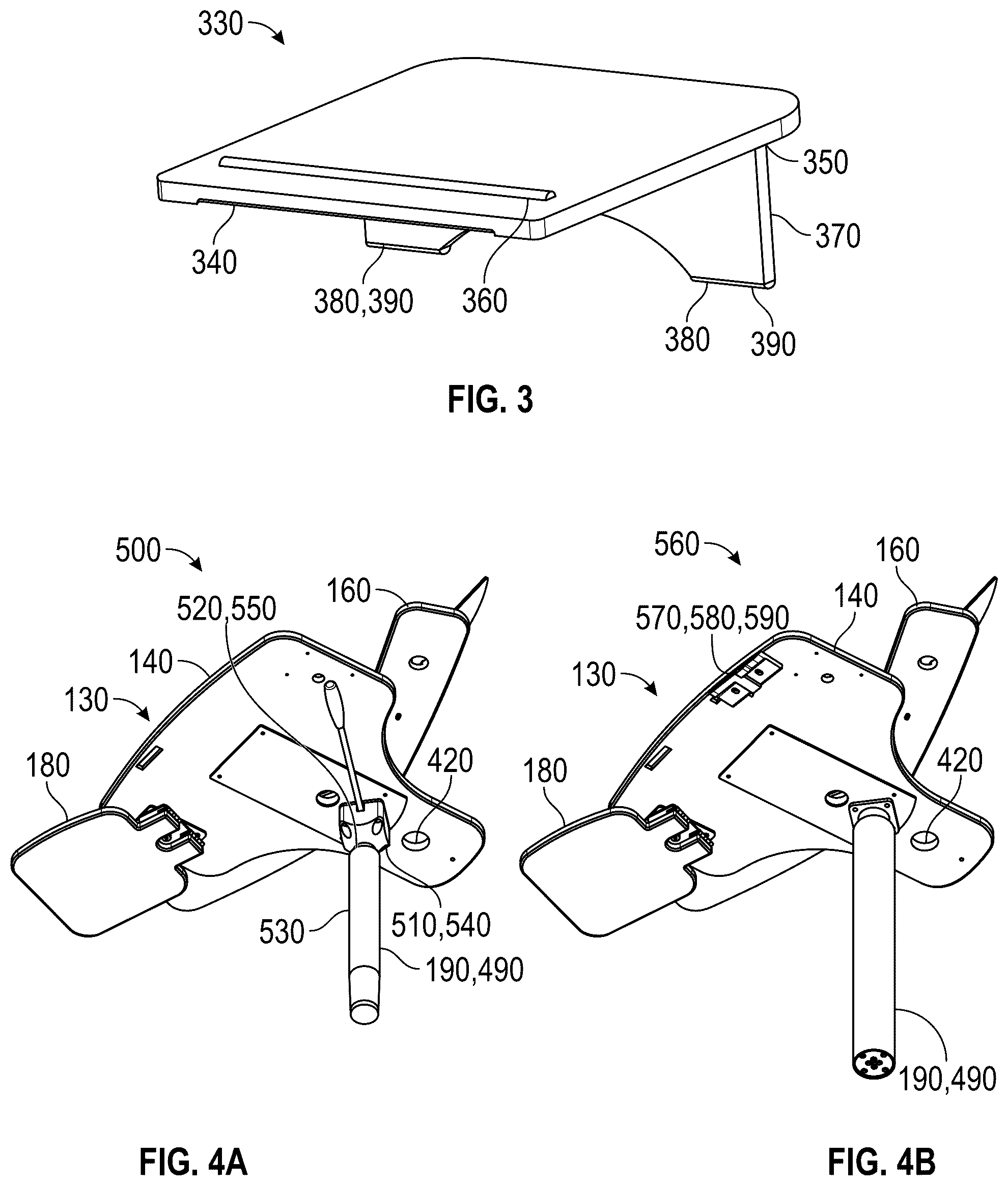 Patent US12396552 Figure 3 – Modular transforming trolley with adjustable axle mechanism for office use