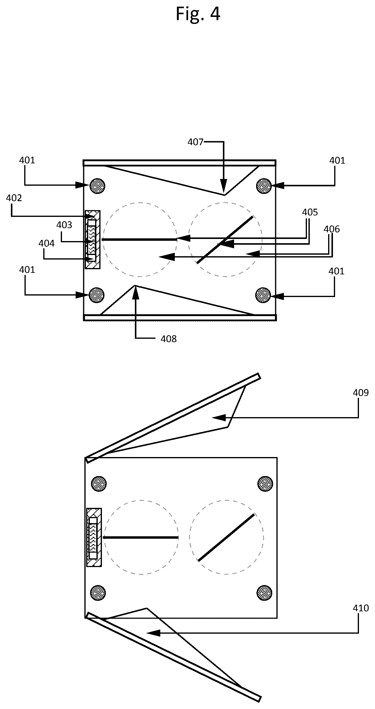 Patent US12396554 Figure 4 – Equipment disinfection cabinet