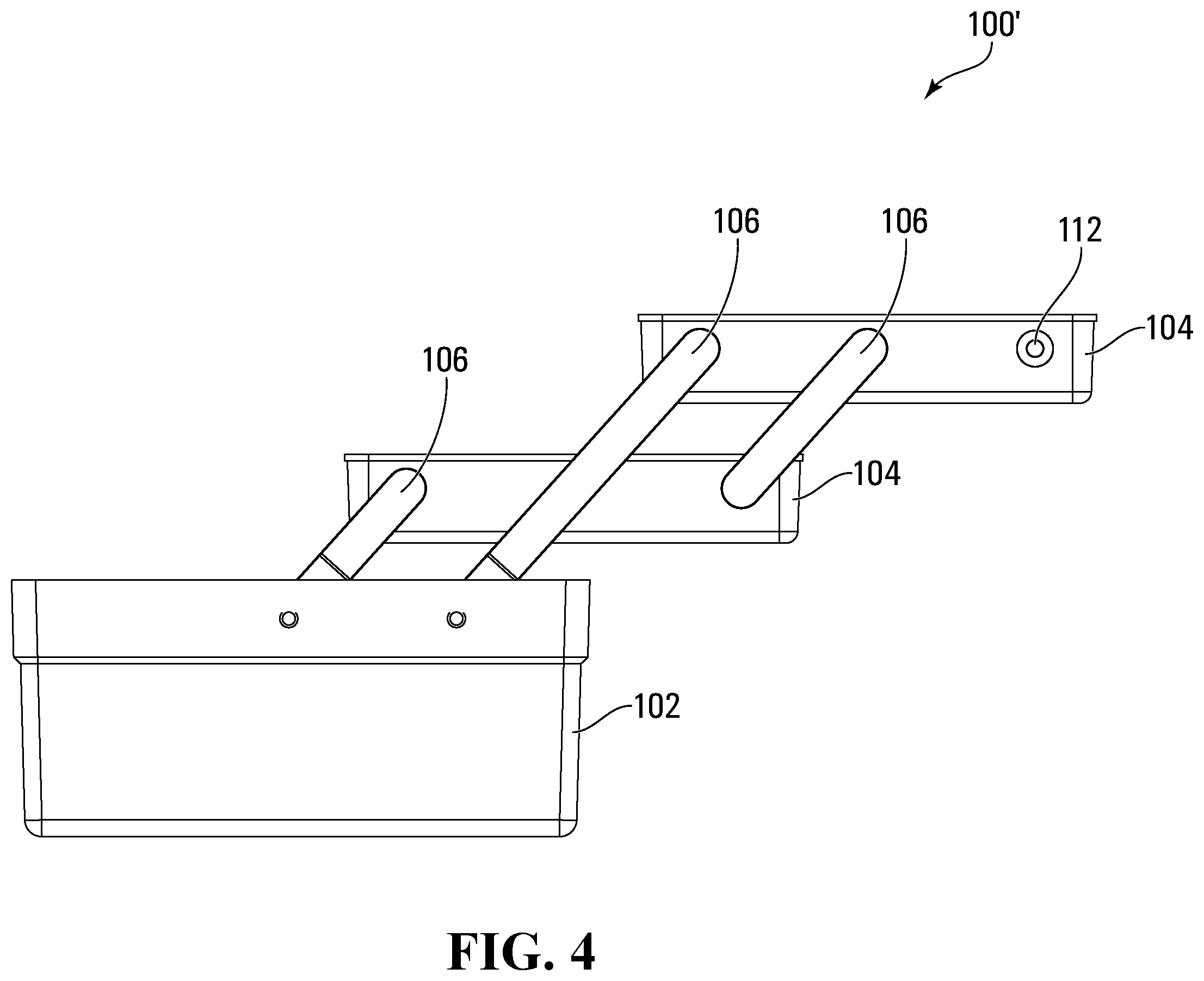 Patent US12396555 Figure 4 – Vanity fold-out organizer