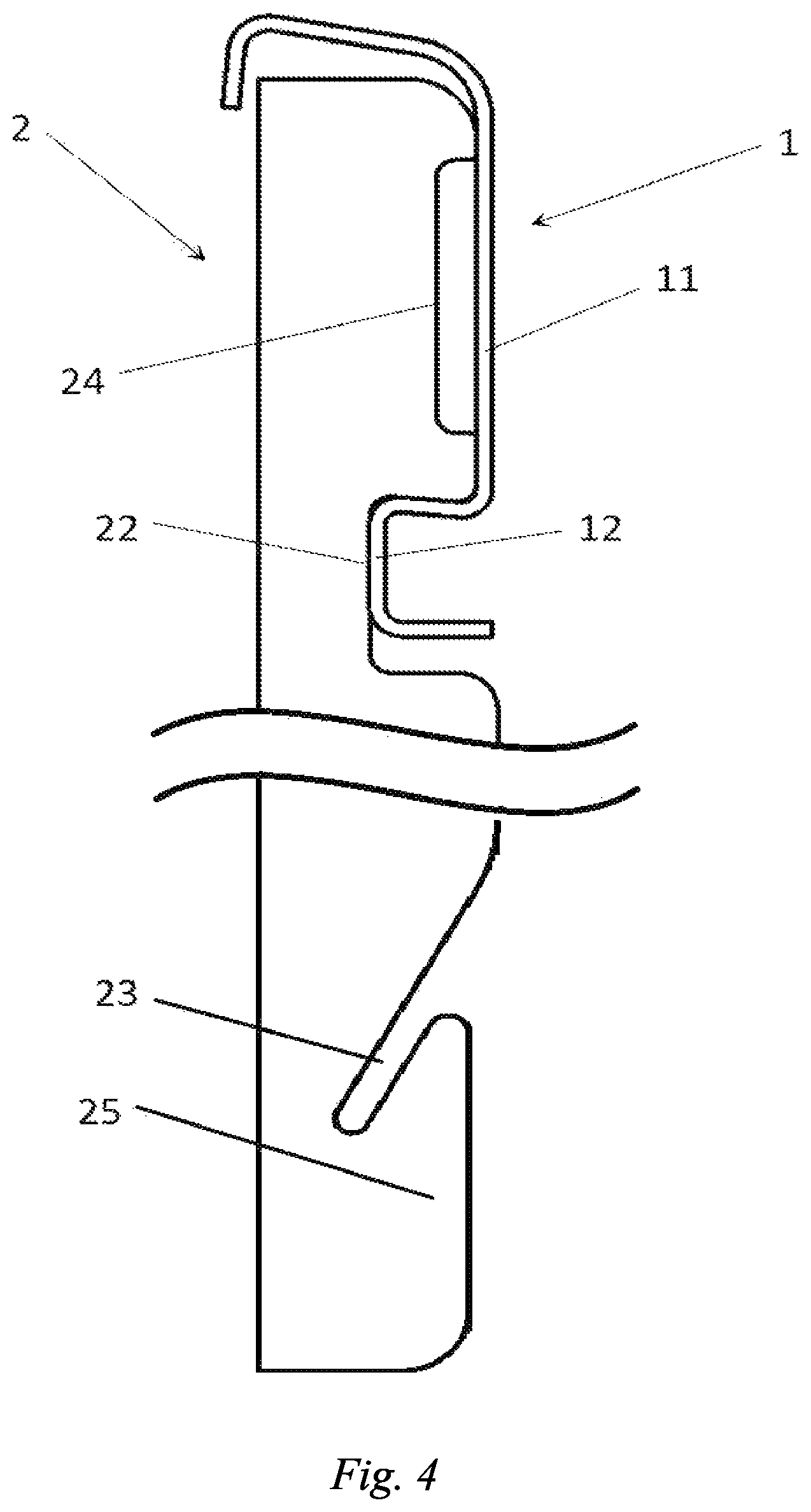 Patent US12396556 Figure 4 – Shelving system