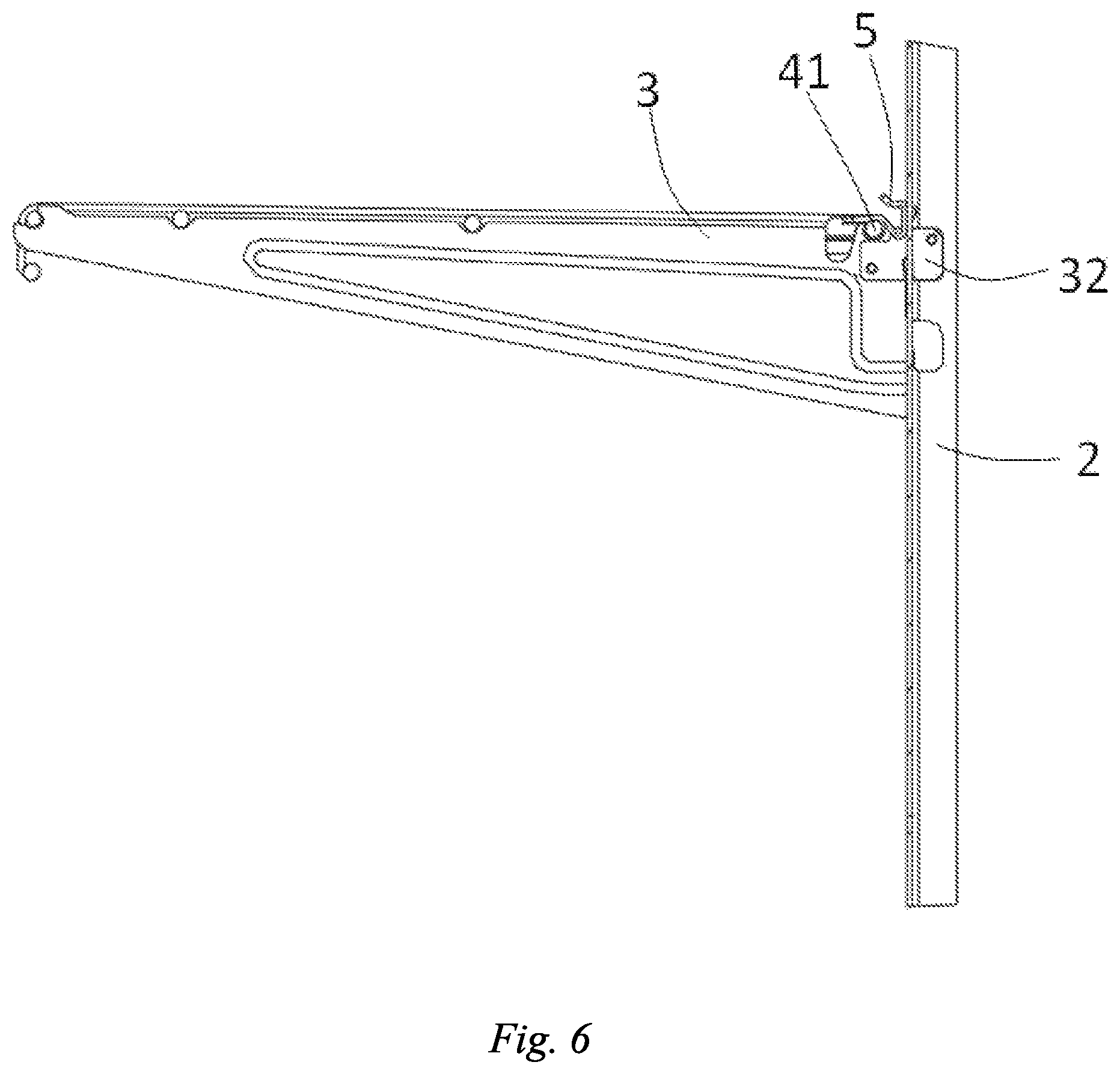 Patent US12396556 Figure 6 – Shelving system