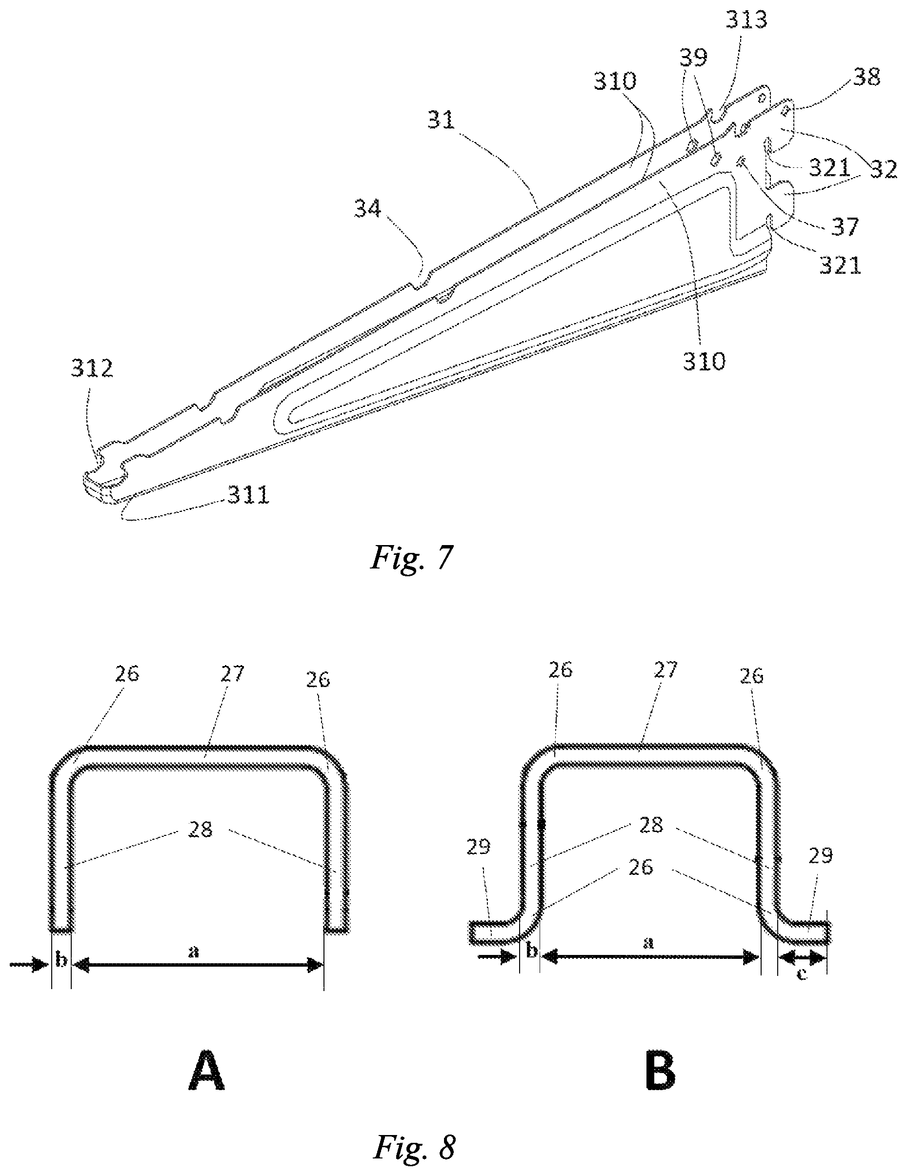 Patent US12396556 Figure 7 – Shelving system